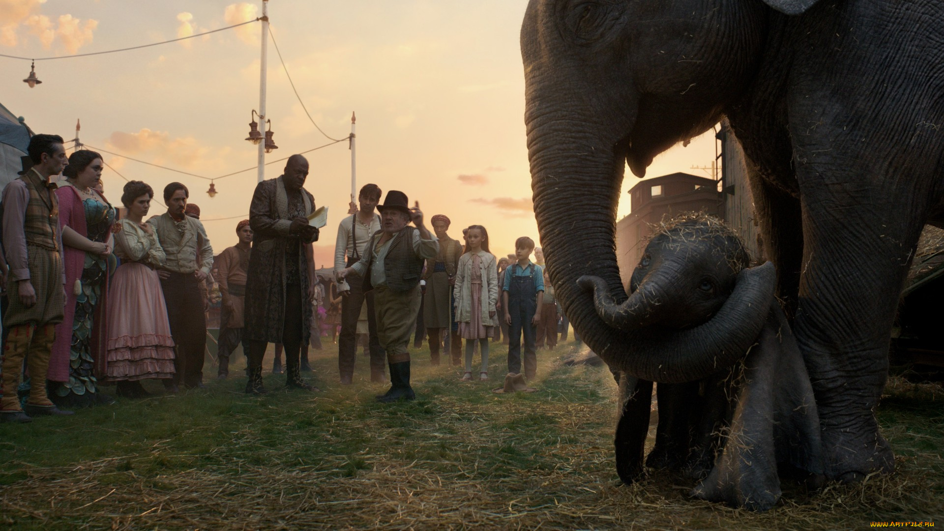 dumbo, , 2019, кино, фильмы, dumbo, тим, бертон, фэнтези, колин, фаррелл, ева, грин, кадры, из, фильма