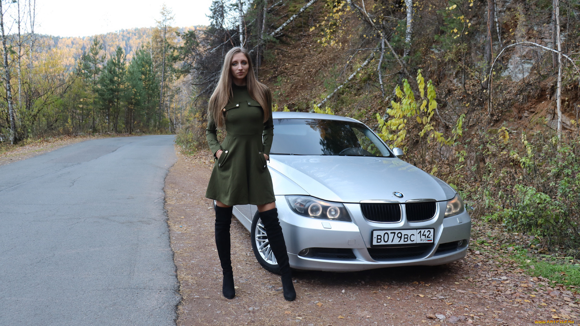 автомобили, -авто, с, девушками, bmw, 3, series, 320i