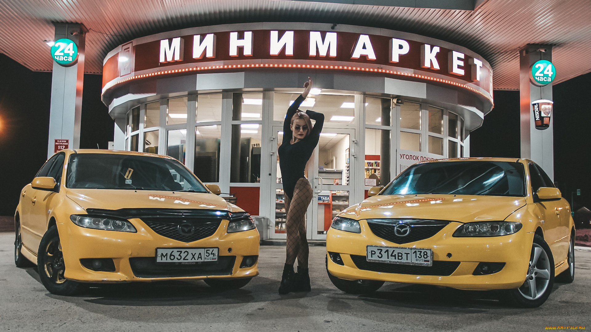 автомобили, -авто, с, девушками, mazda, 6, atenza