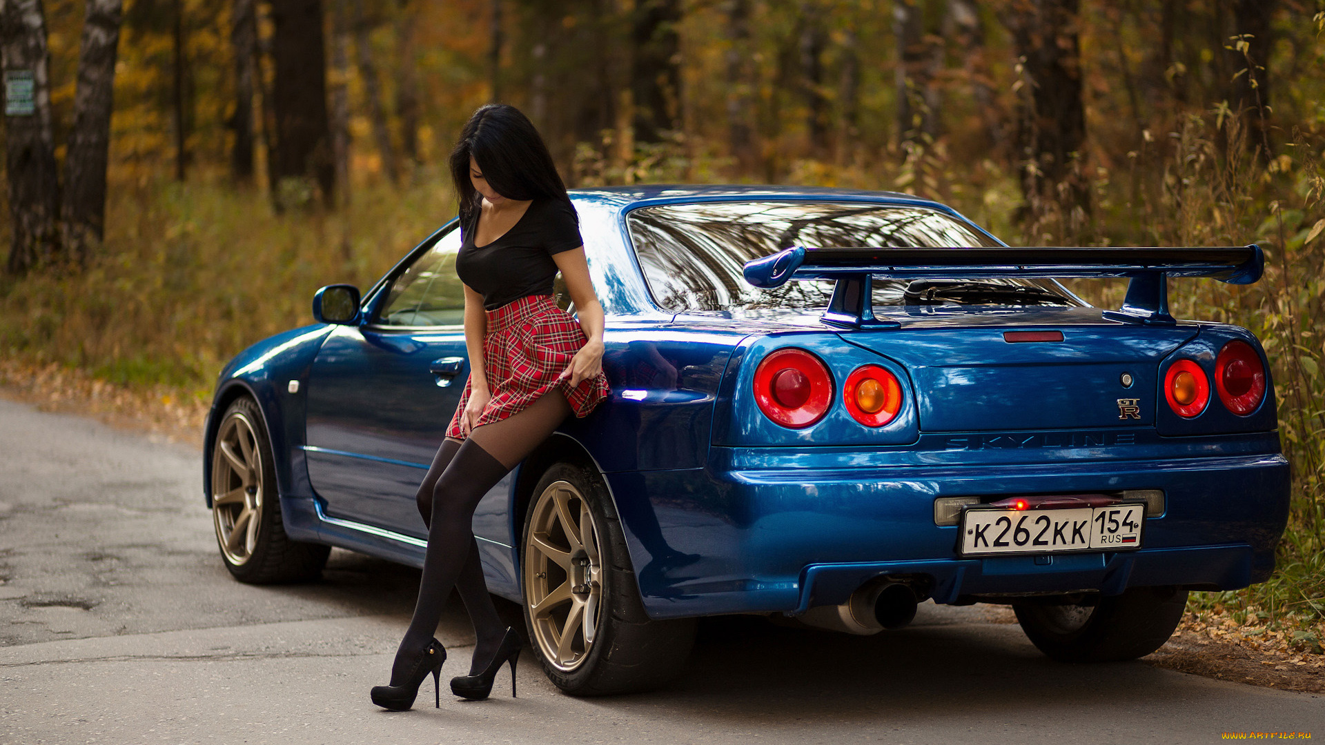 автомобили, -авто, с, девушками, nissan, skyline