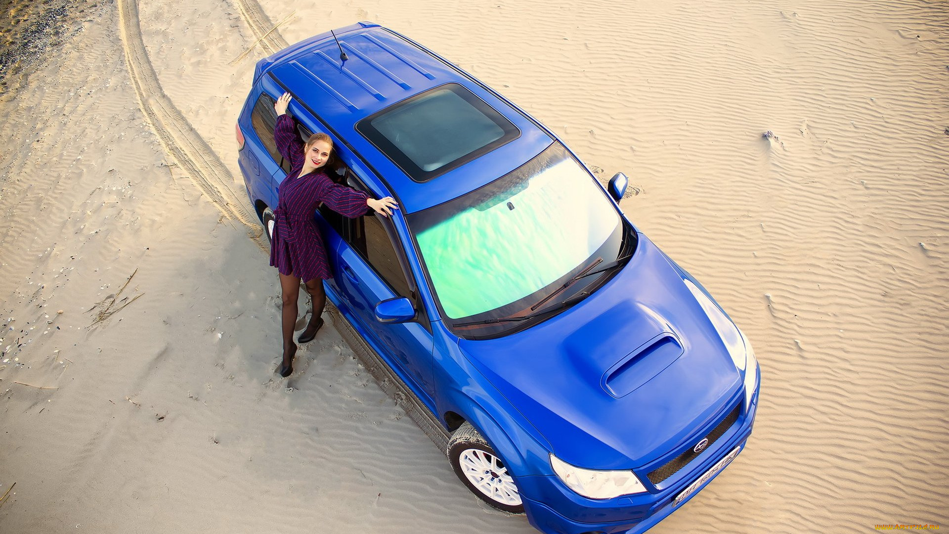 автомобили, -авто, с, девушками, subaru, forester