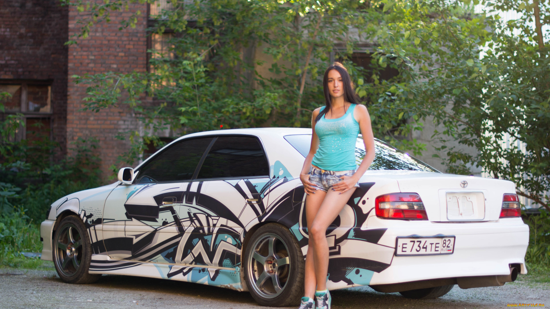 автомобили, -авто, с, девушками, toyota, chaser