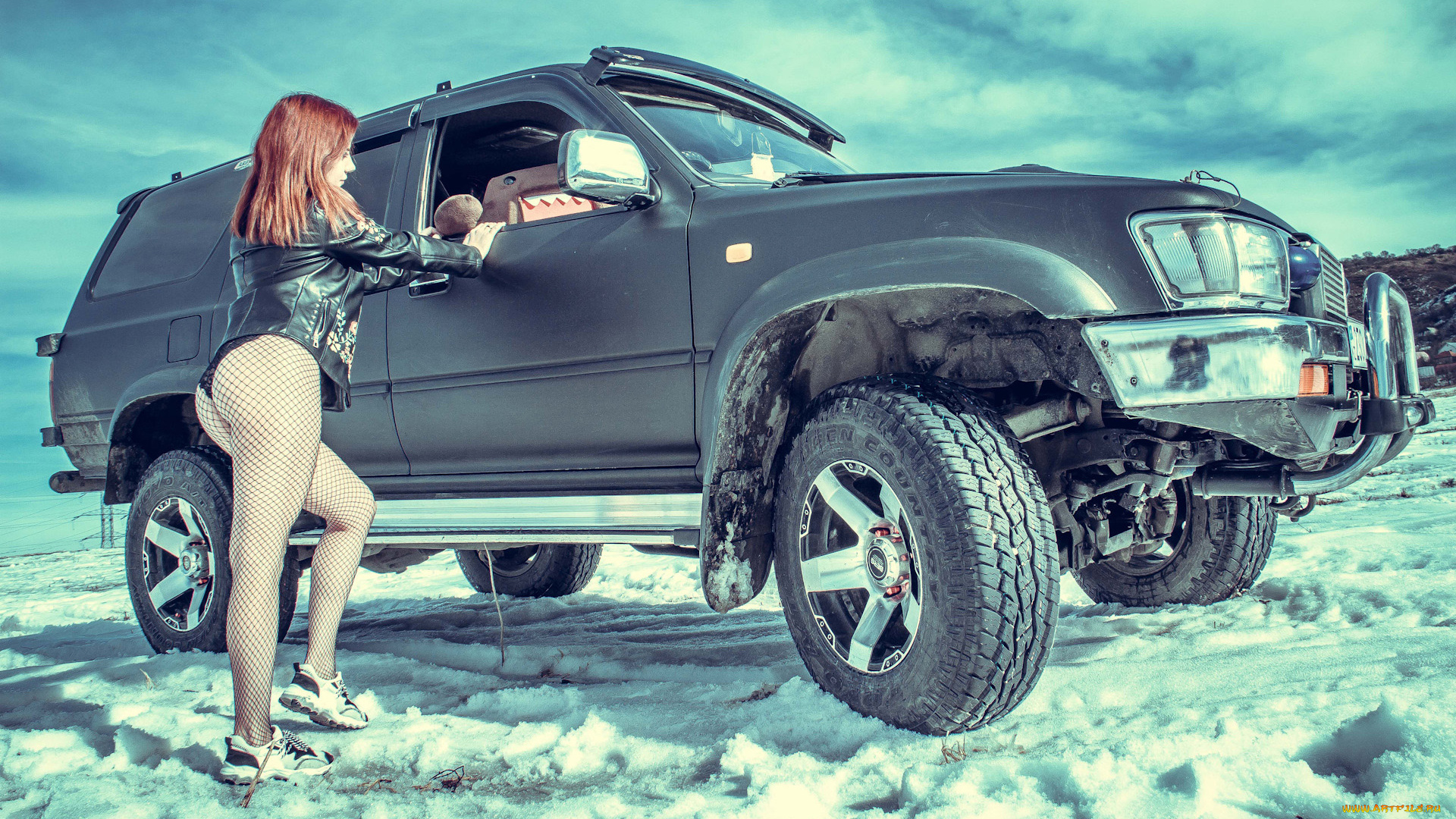 автомобили, -авто, с, девушками, toyota, hilux, surf