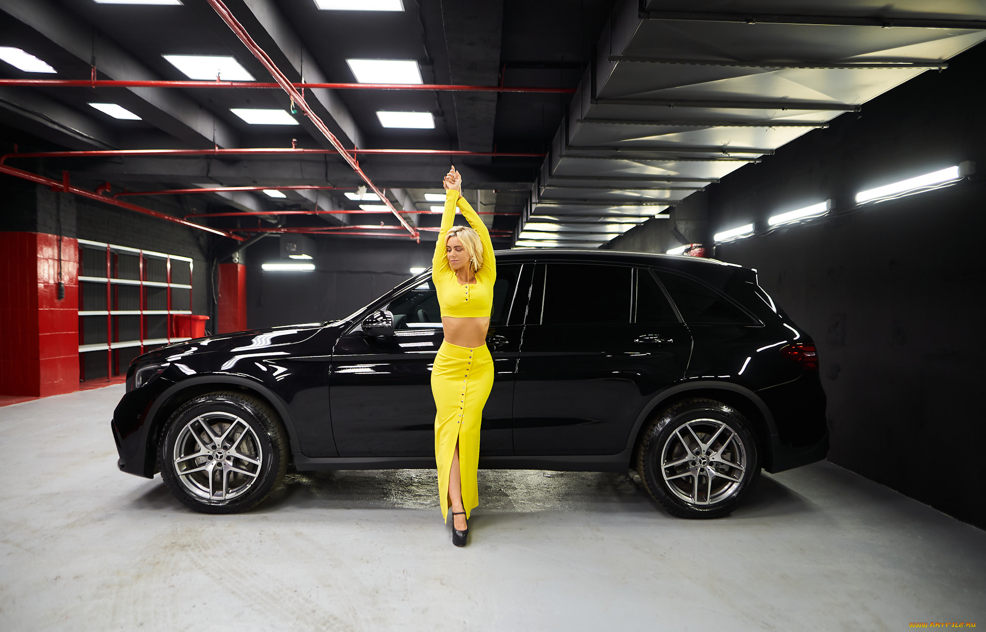 автомобили, -авто, с, девушками, mercedes, glc