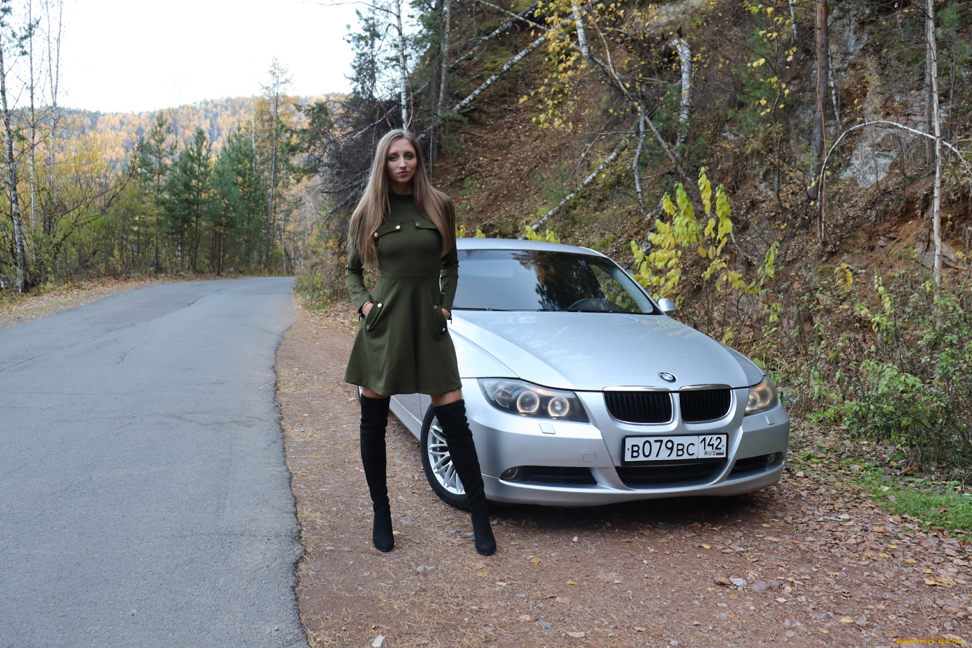 автомобили, -авто, с, девушками, bmw, 3, series, 320i