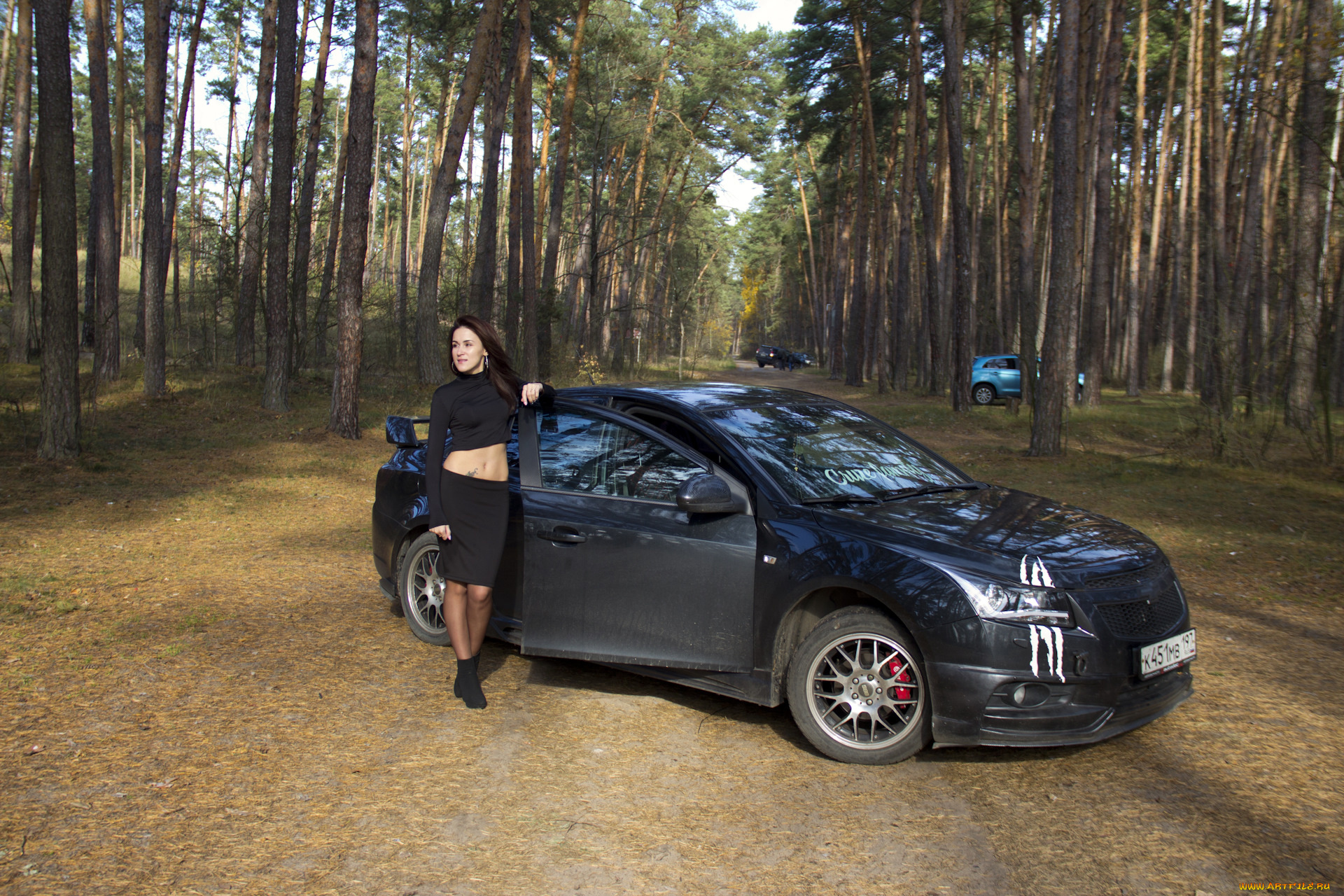 автомобили, -авто, с, девушками, chevrolet, cruze