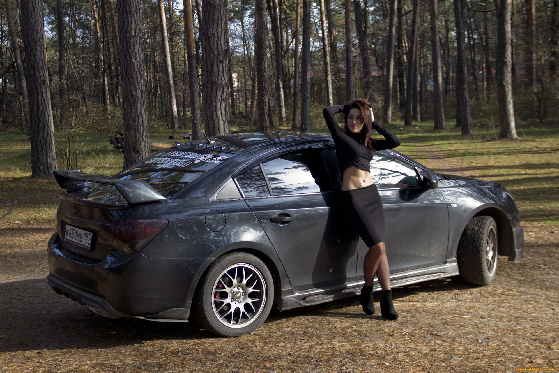 автомобили, -авто, с, девушками, chevrolet, cruze