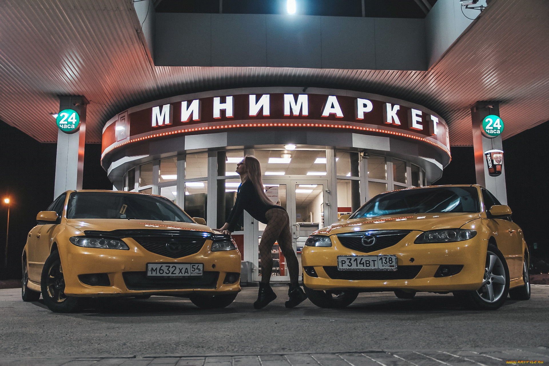 автомобили, -авто, с, девушками, mazda, 6, atenza