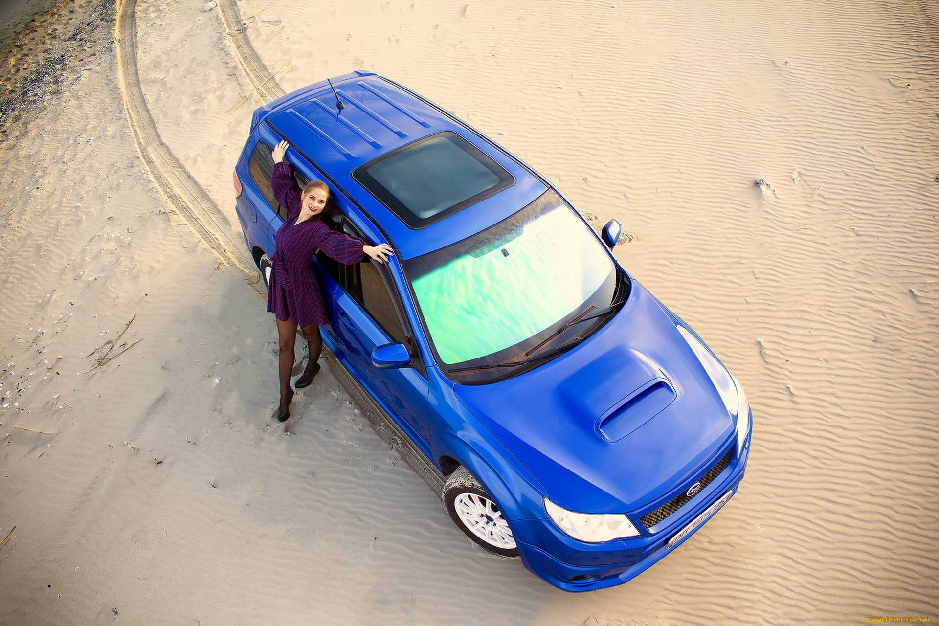 автомобили, -авто, с, девушками, subaru, forester