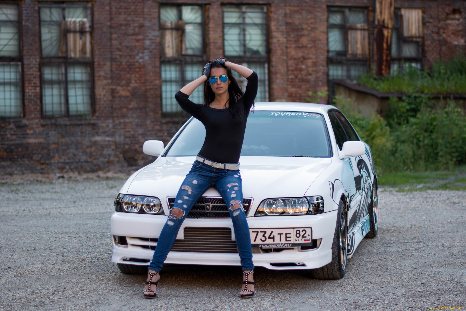 автомобили, -авто, с, девушками, toyota, chaser