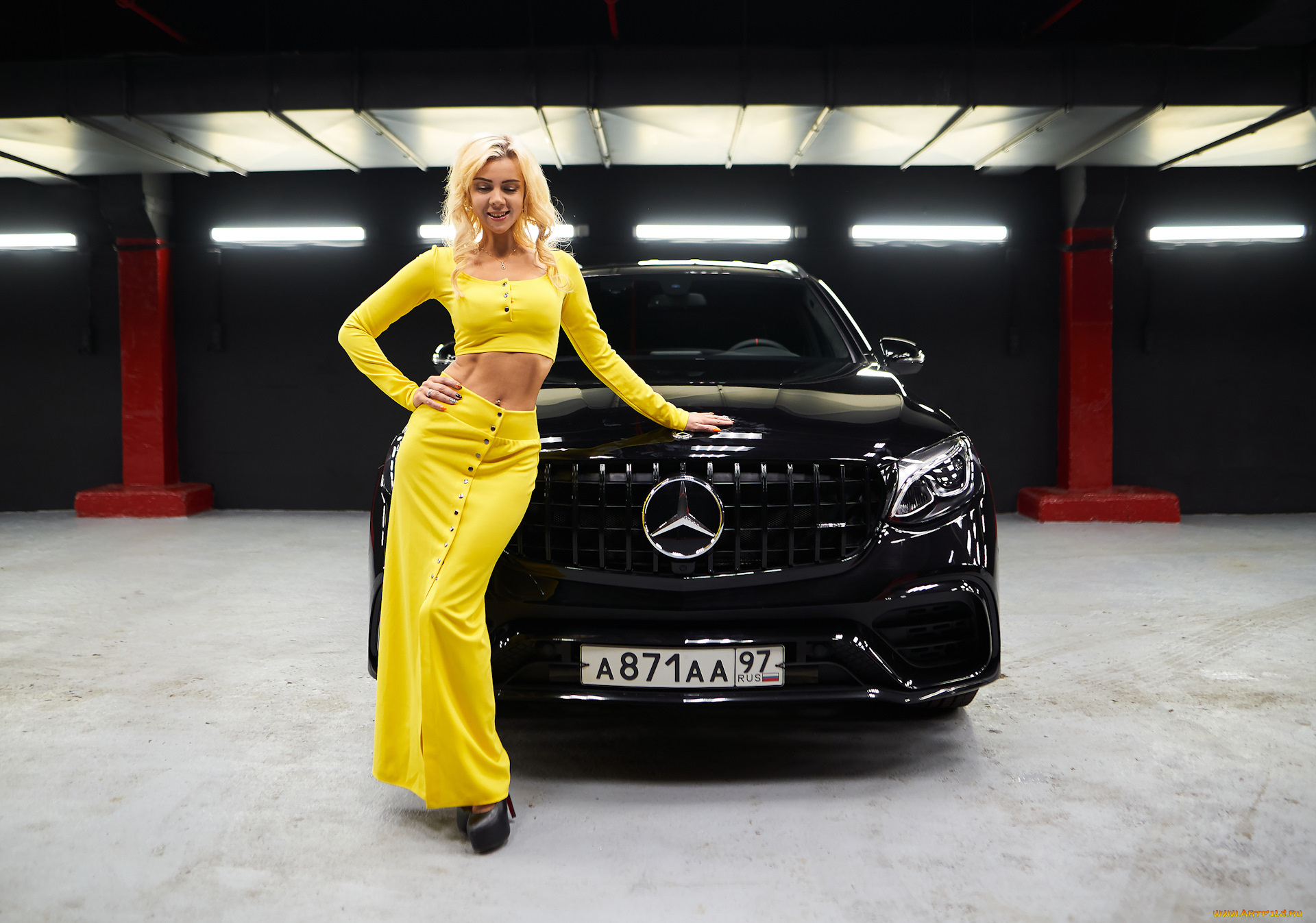 автомобили, -авто, с, девушками, mercedes, glc