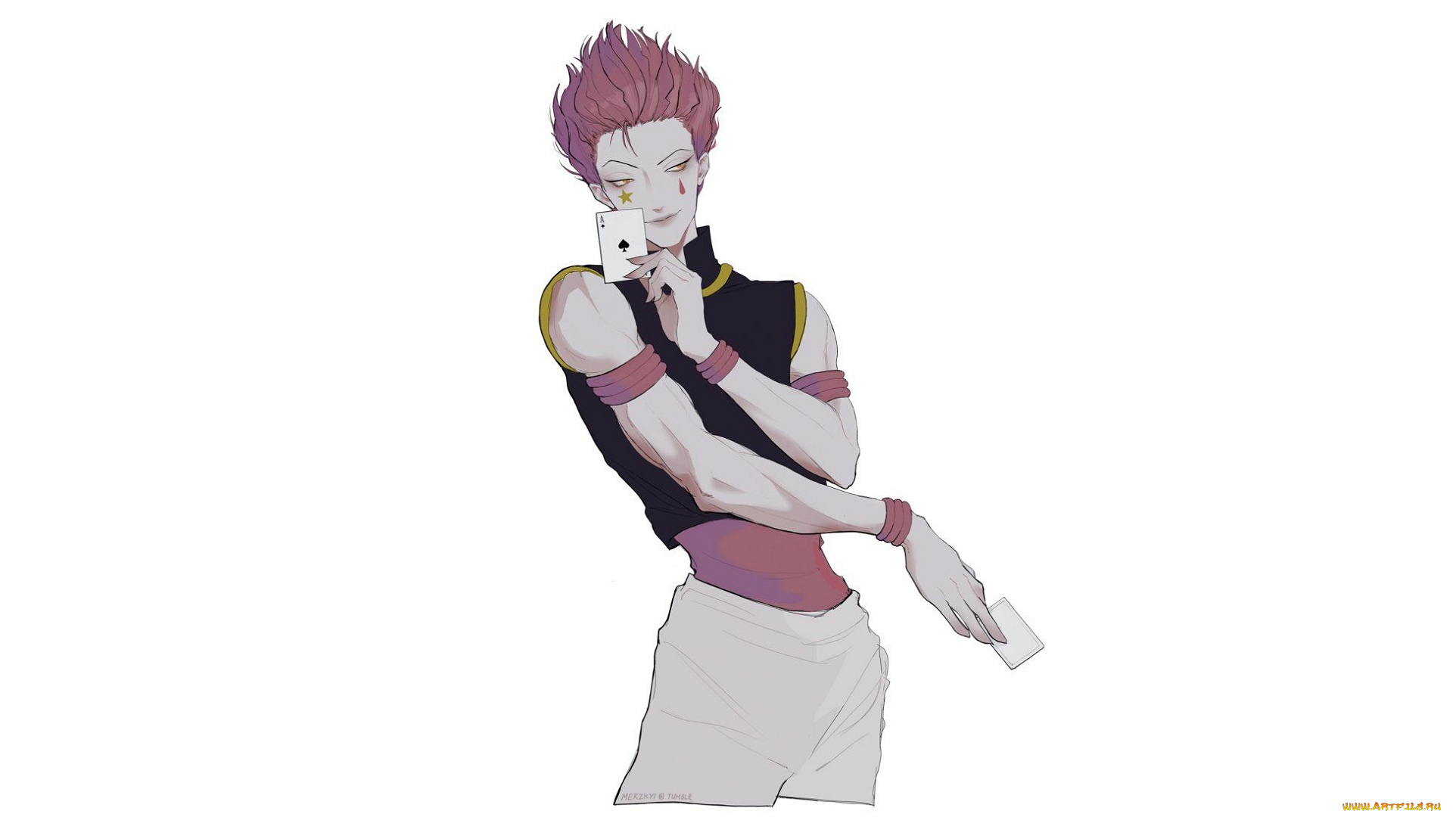 хисока, аниме, hunter, x, hunter, охотник, х