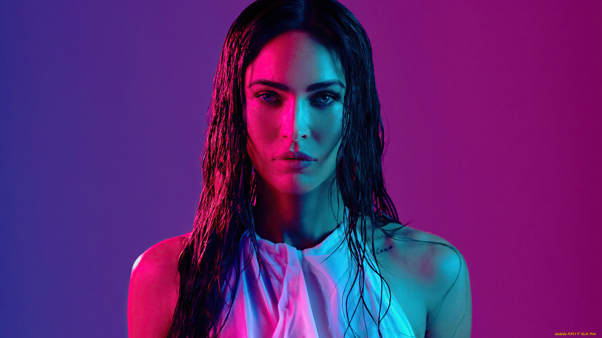 девушки, megan, fox, брюнетка, лицо