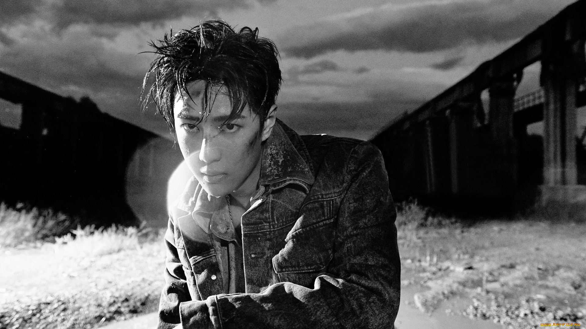 мужчины, wang, yi, bo, актер, певец, танцор, куртка