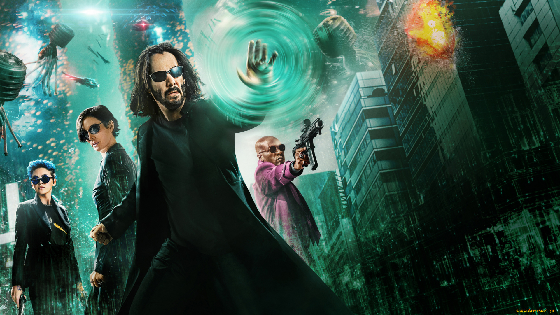 the, matrix, resurrections, , , 2021, , кино, фильмы, the, matrix, , resurrections, матрица, воскрешение, фантастика, боевик, постер, keanu, reeves, thomas, a, anderson, киану, ривз, carrie, anne, moss, yahya, abdul, mateen2