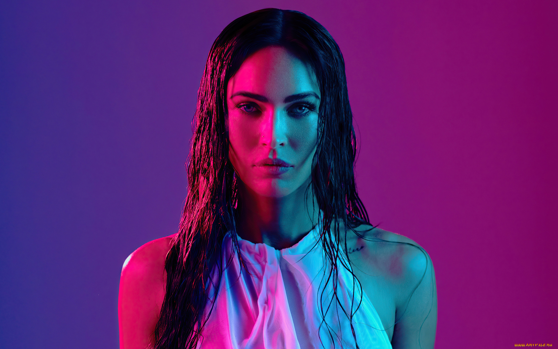 девушки, megan, fox, брюнетка, лицо