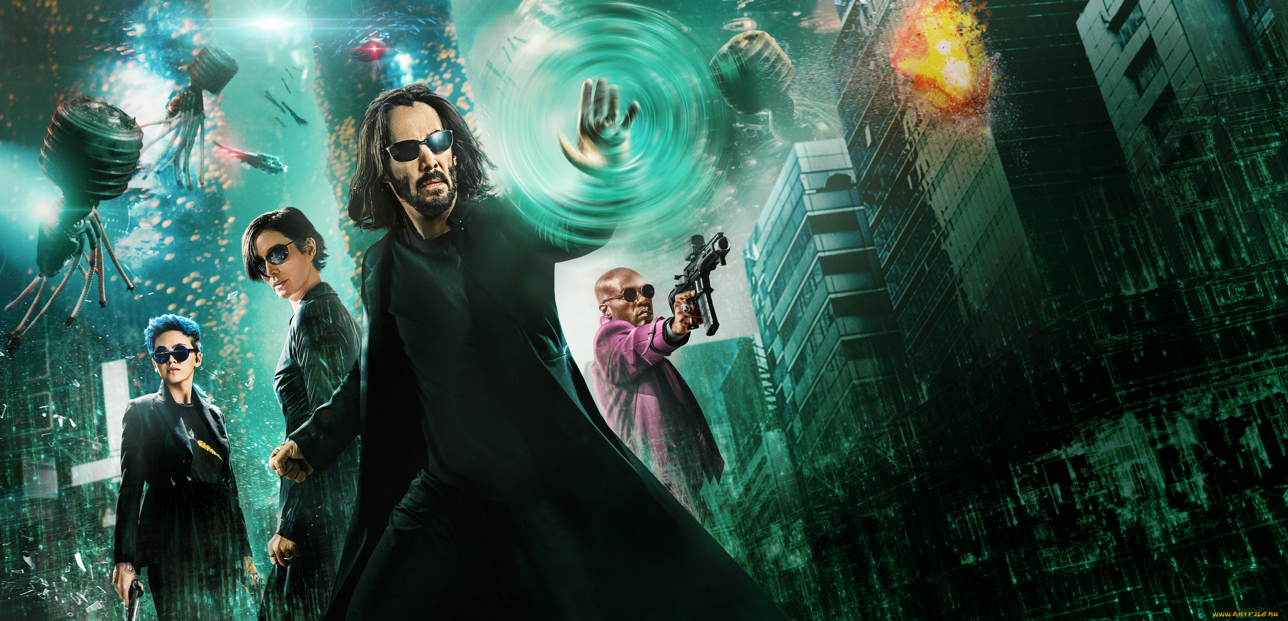 the, matrix, resurrections, , , 2021, , кино, фильмы, the, matrix, , resurrections, матрица, воскрешение, фантастика, боевик, постер, keanu, reeves, thomas, a, anderson, киану, ривз, carrie, anne, moss, yahya, abdul, mateen2