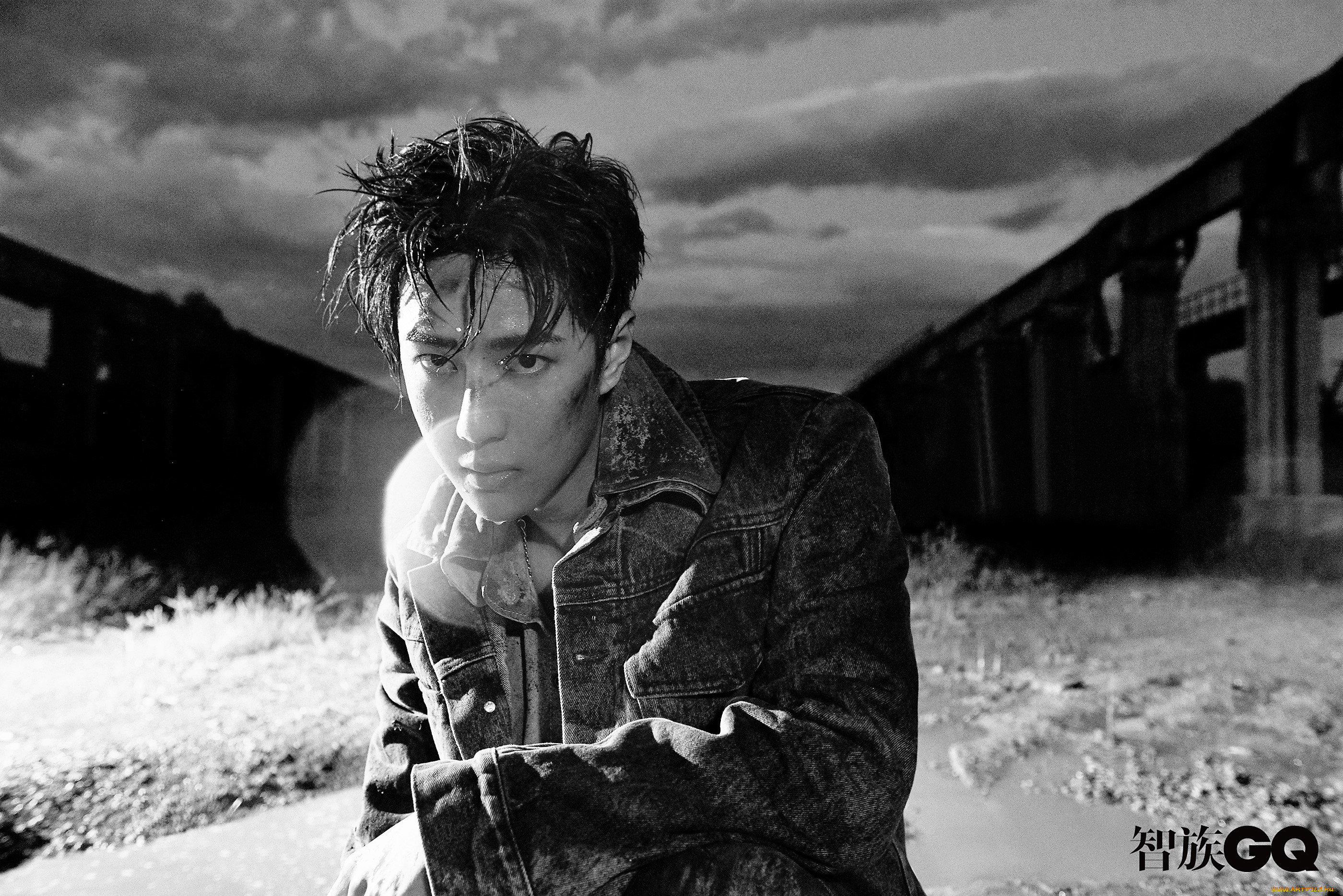 мужчины, wang, yi, bo, актер, певец, танцор, куртка