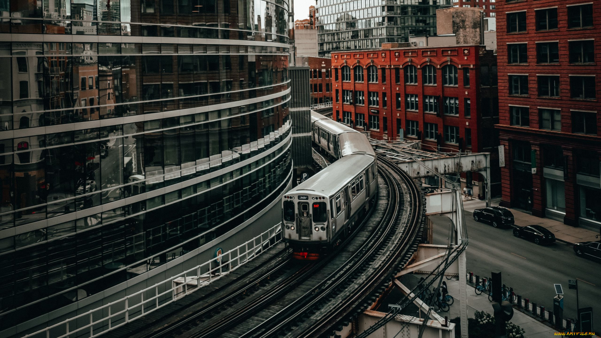 города, чикаго, , сша, небоскребы, метро, автор, christopher, alvarenga