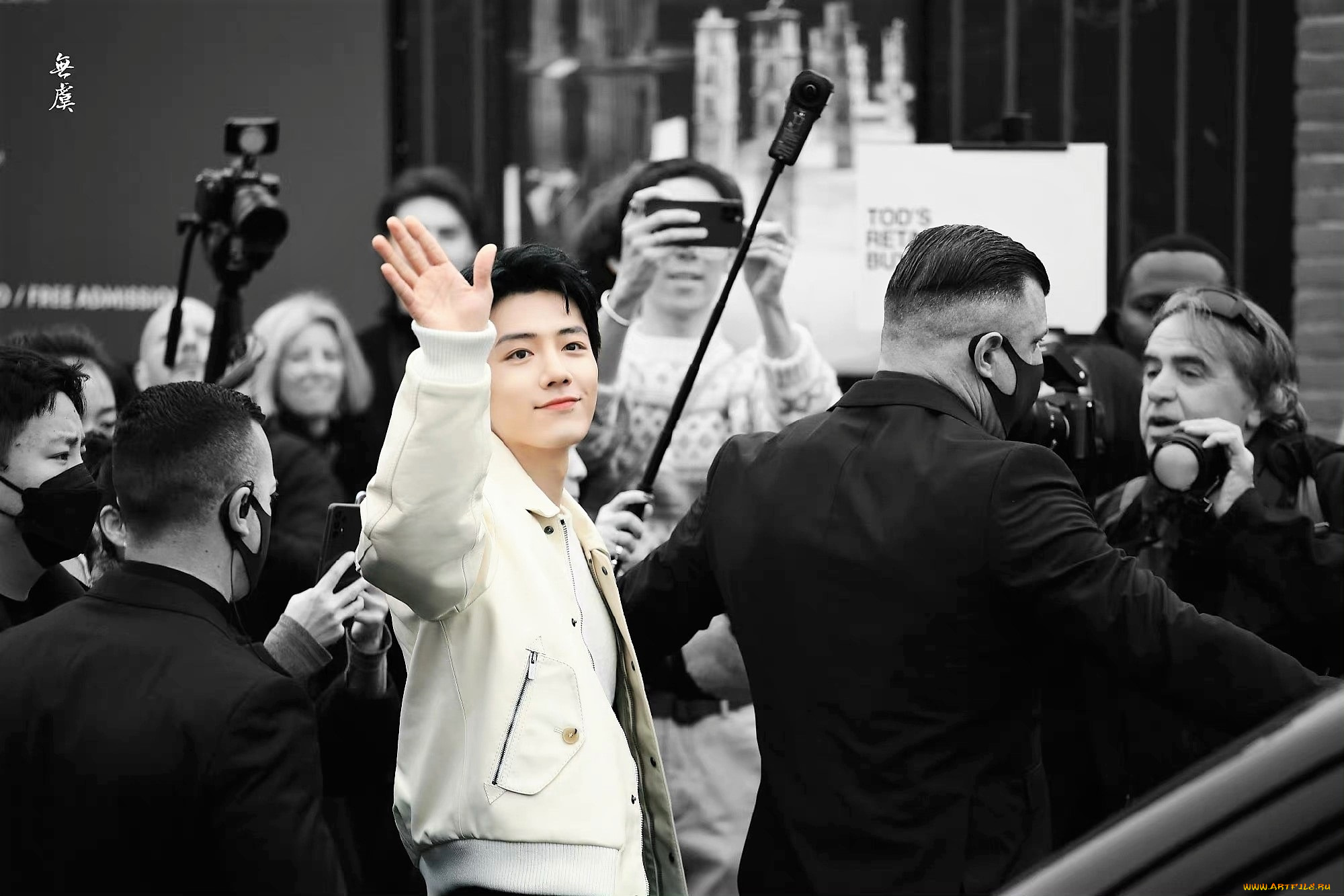 разное, знаменитости, сяо, чжань, жест, люди, телохранители