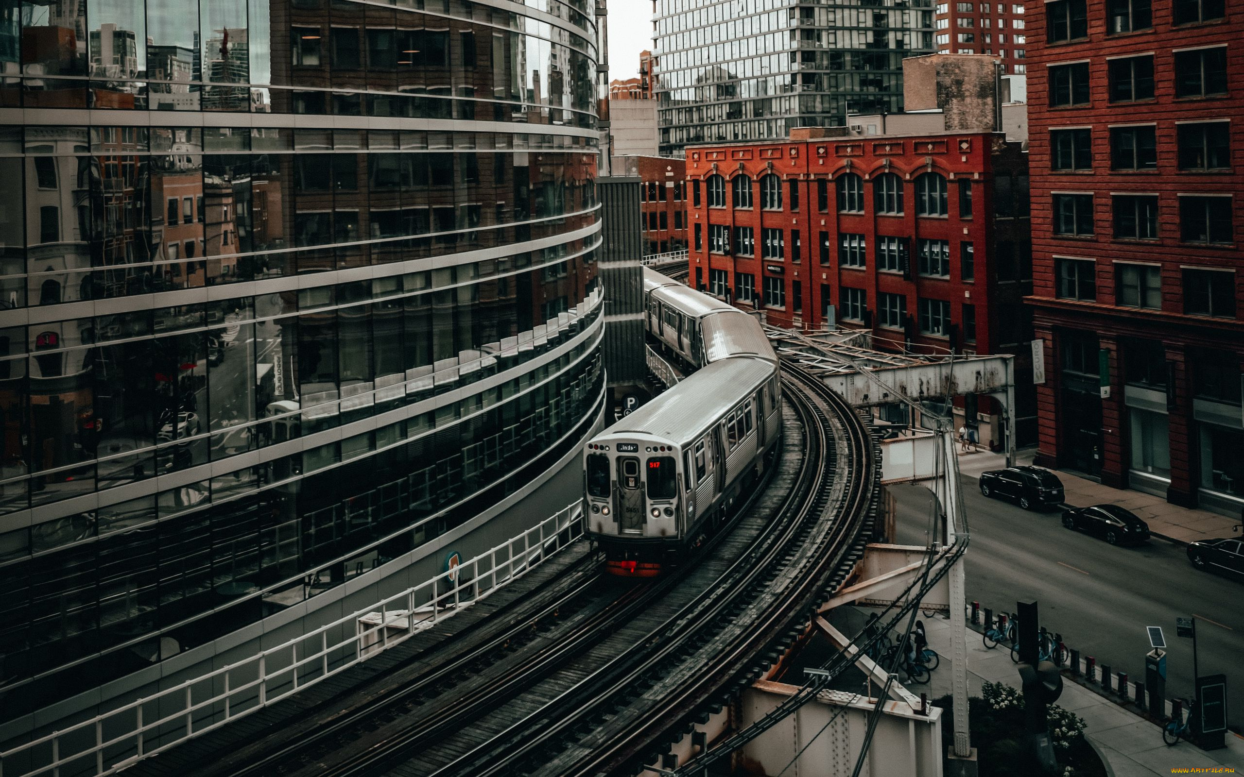 города, чикаго, , сша, небоскребы, метро, автор, christopher, alvarenga