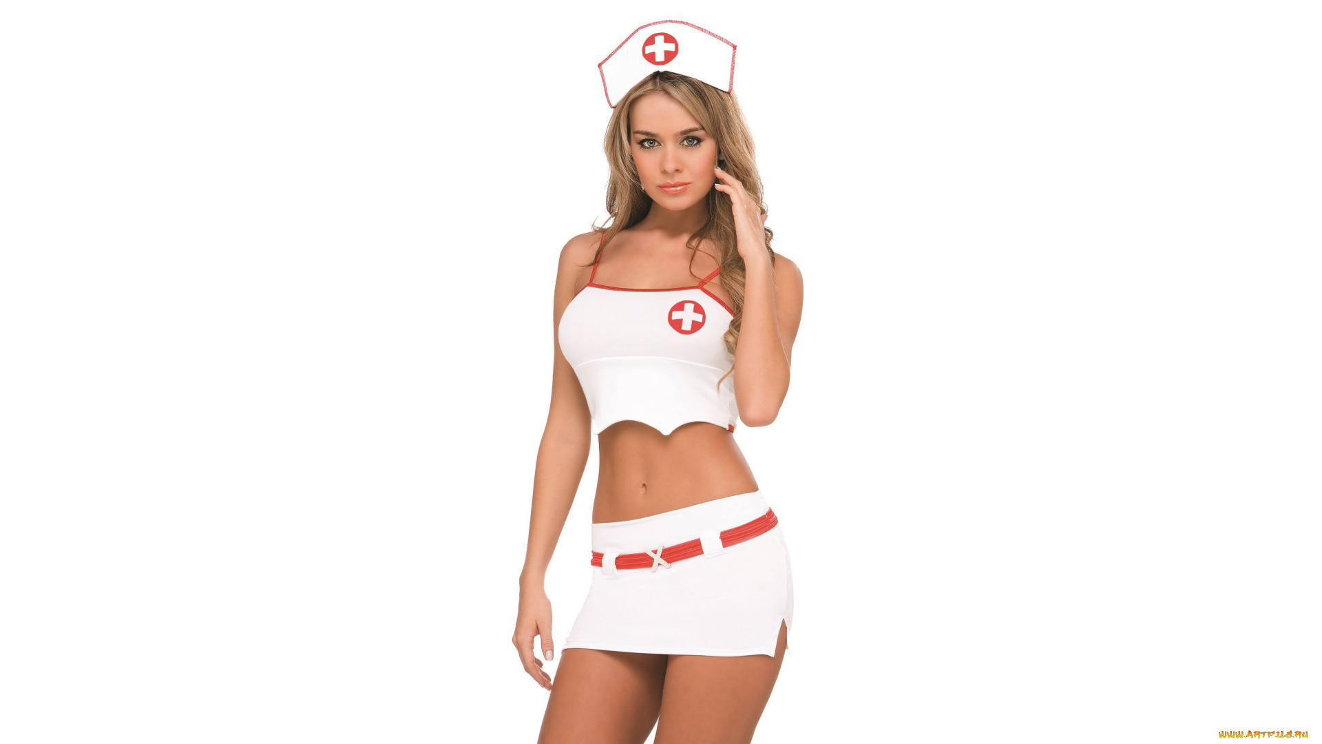 девушки, -, медсестры, медсестра, красивая, девушка