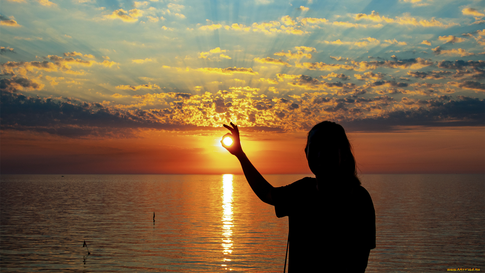 разное, люди, закат, рассвет