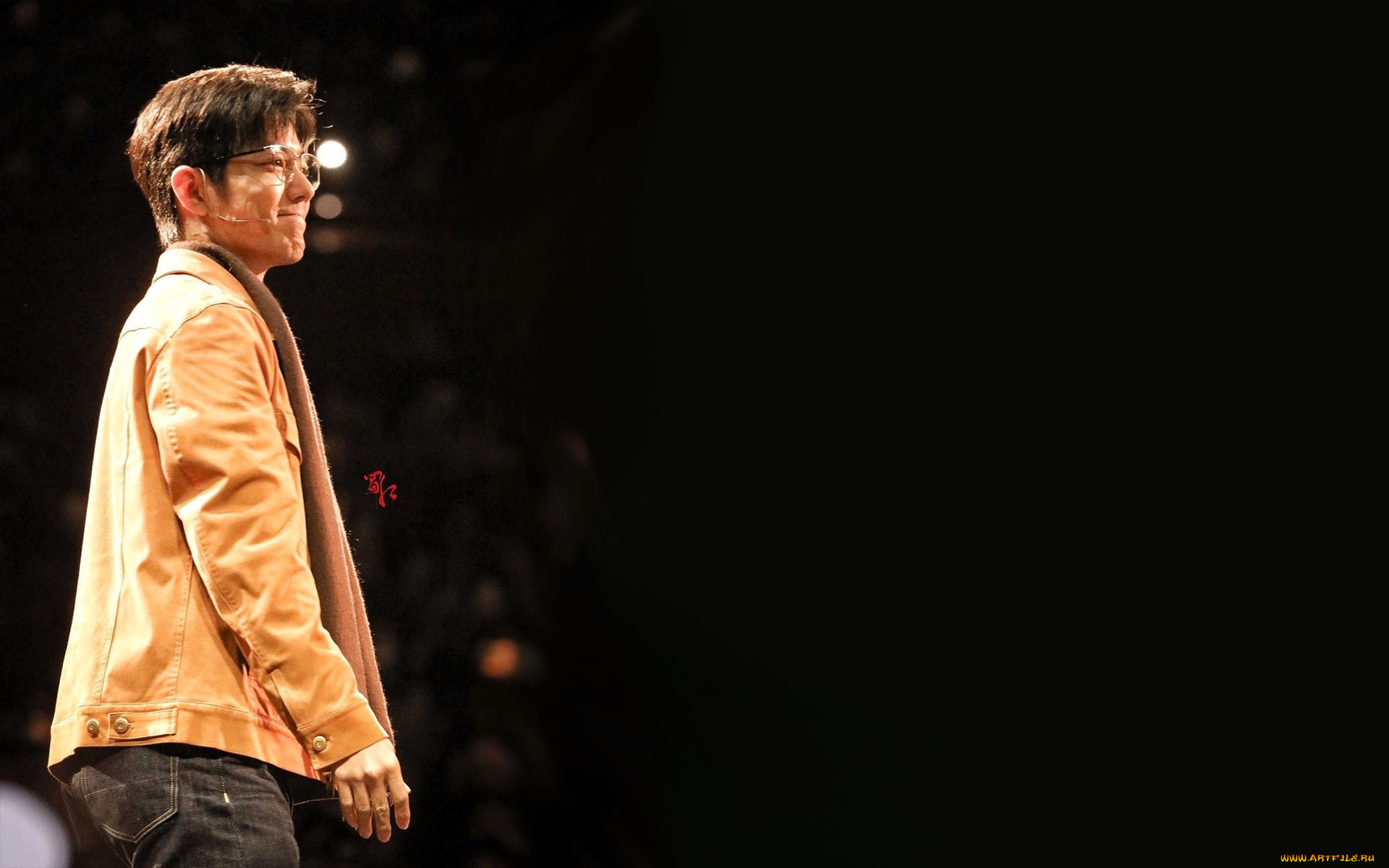 мужчины, xiao, zhan, актер, очки, куртка, сцена