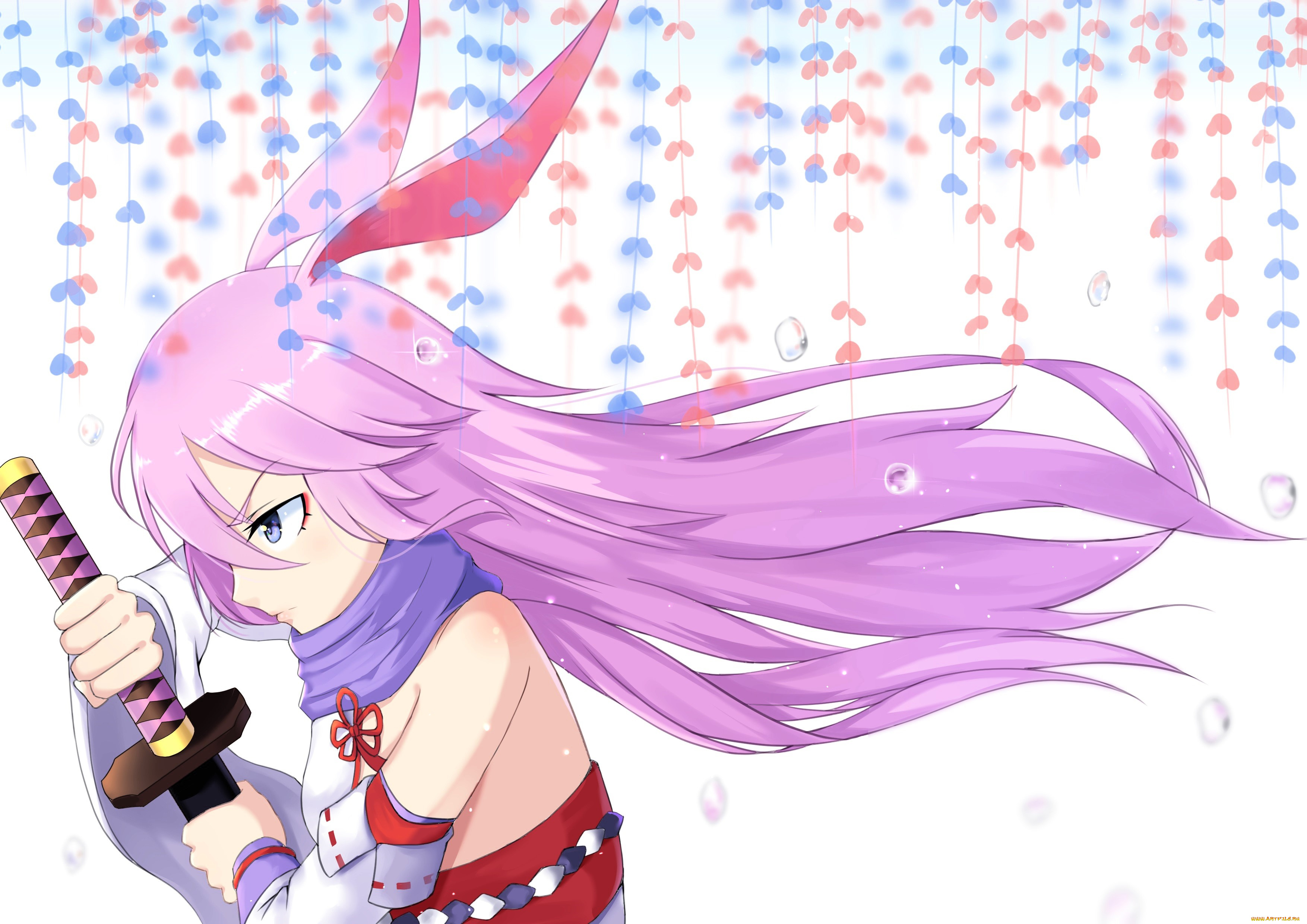 аниме, honkai, impact, 3rd, девушка, ушки, меч