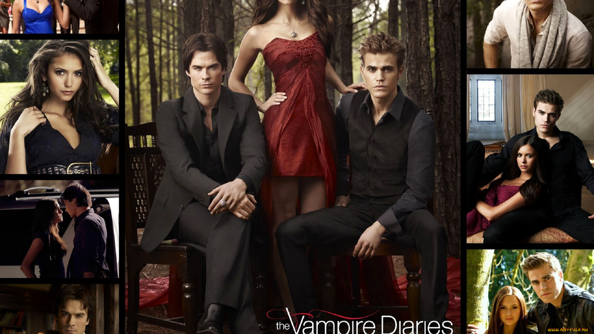 кино, фильмы, the, vampire, diaries, вампиры, кадры, кресла, лес