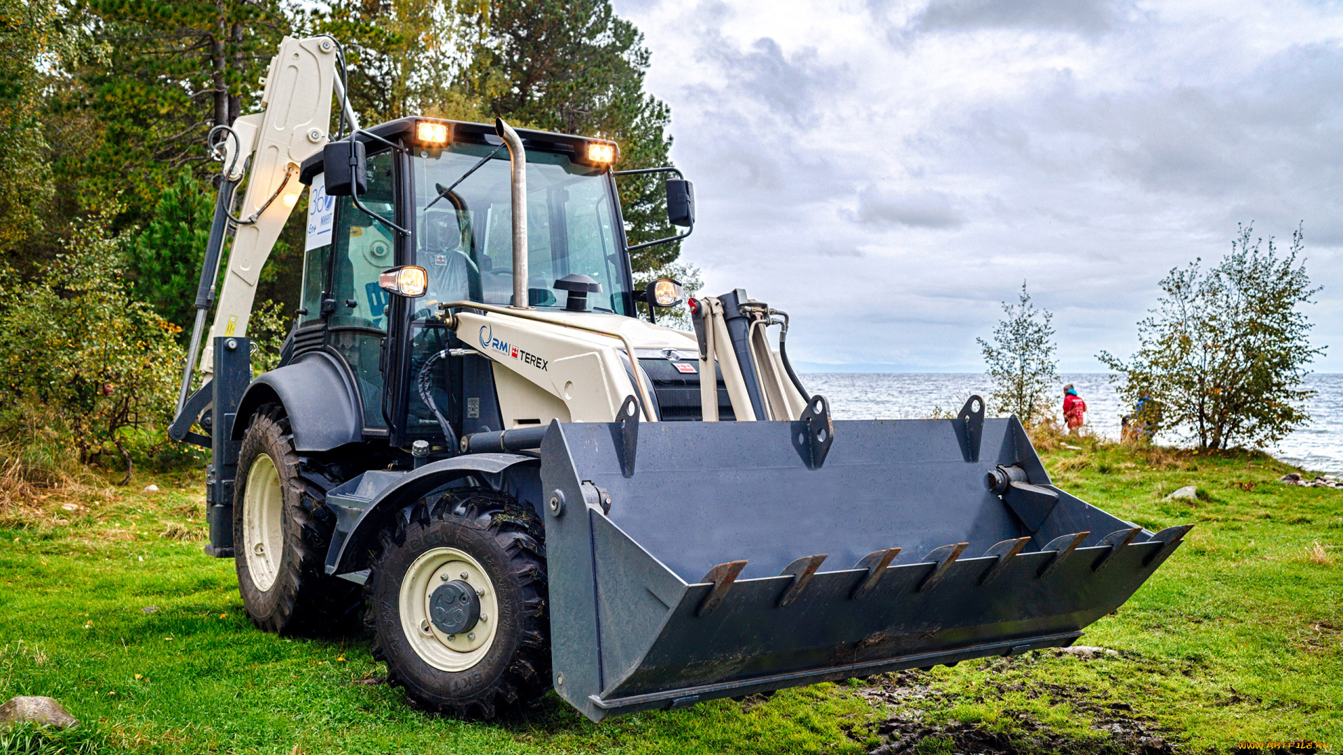 техника, фронтальные, погрузчики, terex