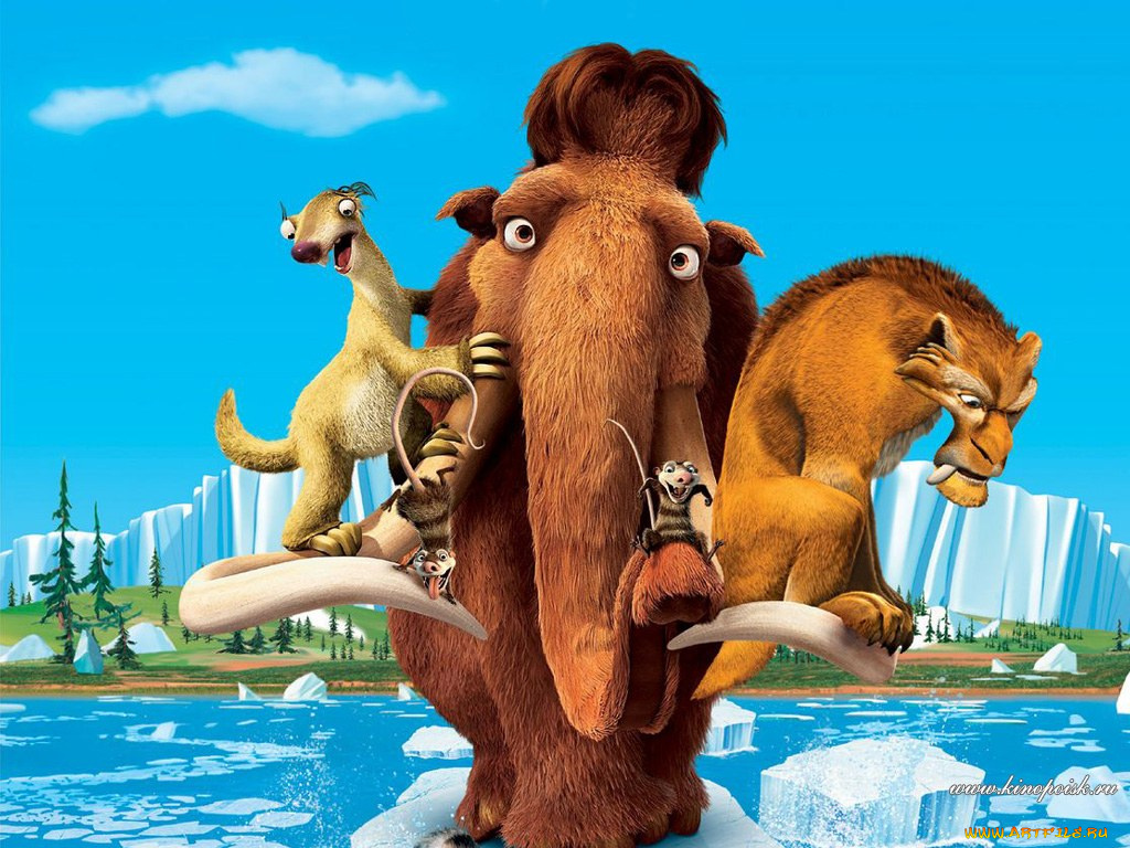 мультфильмы, ice, age, the, meltdown