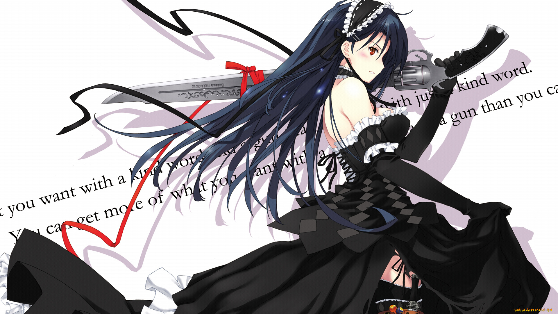 аниме, weapon, blood, technology