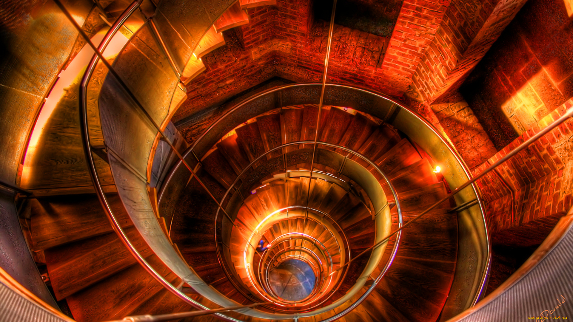 интерьер, холлы, лестницы, корридоры, спираль, лестница