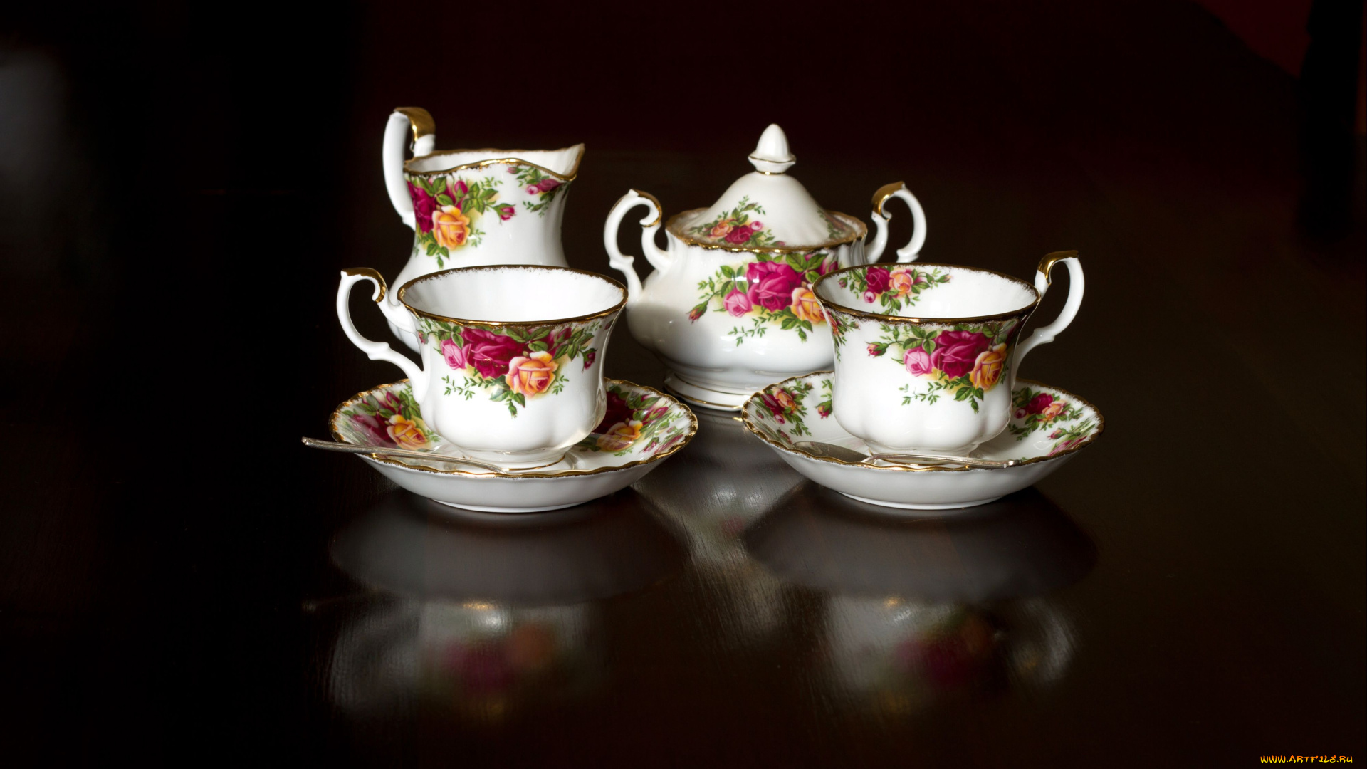 разное, посуда, столовые, приборы, кухонная, утварь, роспись, блюдца, чашки