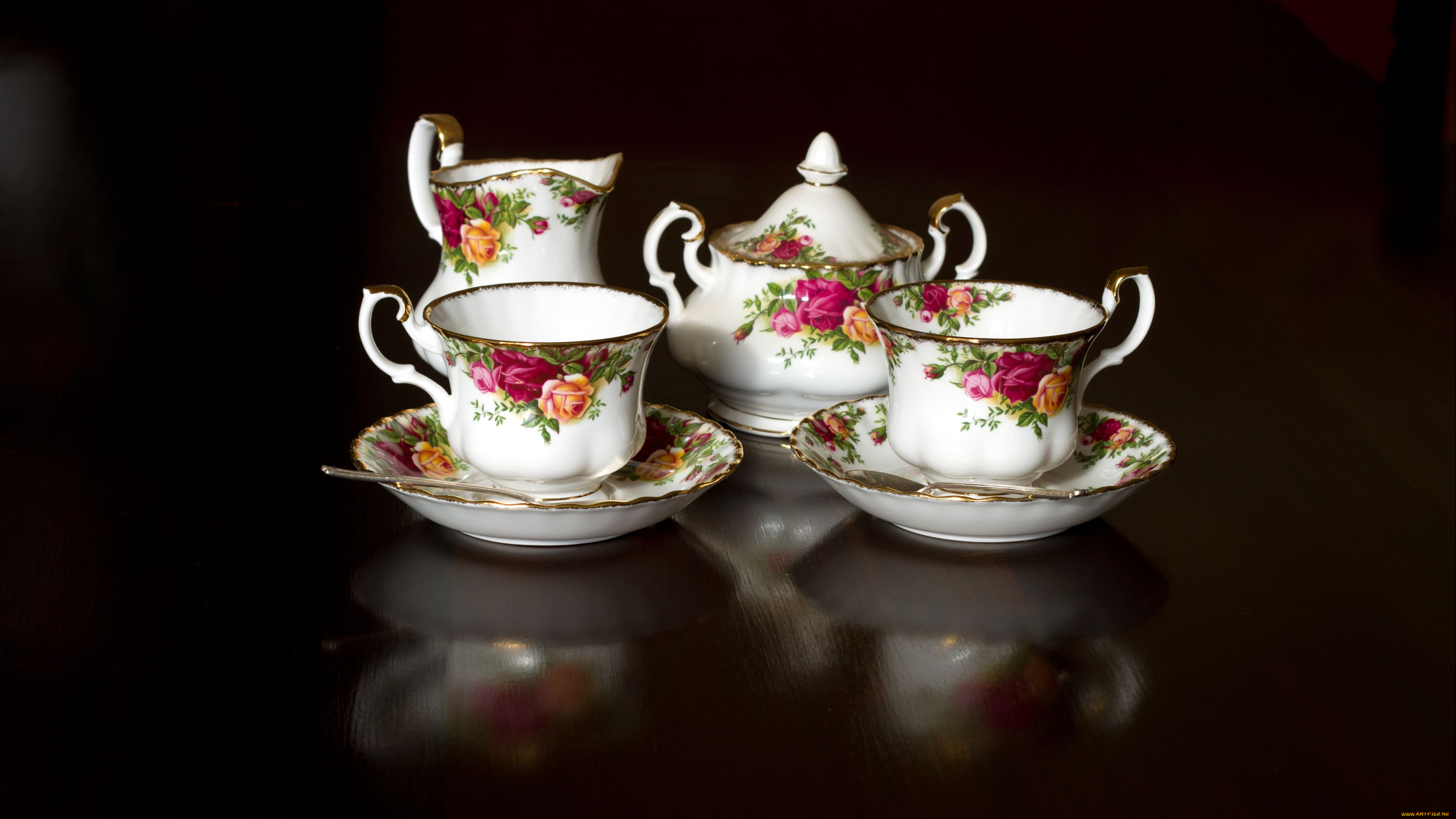 разное, посуда, столовые, приборы, кухонная, утварь, роспись, блюдца, чашки