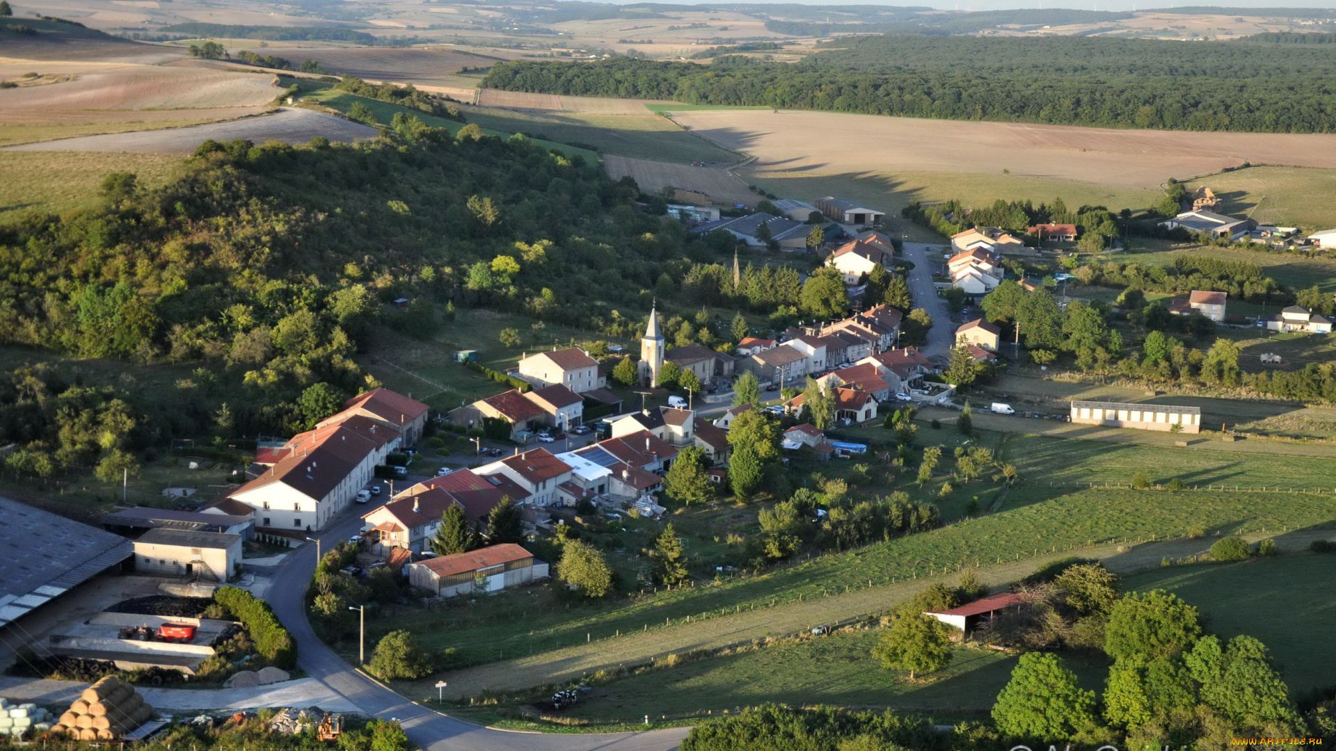 франция, лотарингия, шанвиль, города, пейзажи, панорама, дома