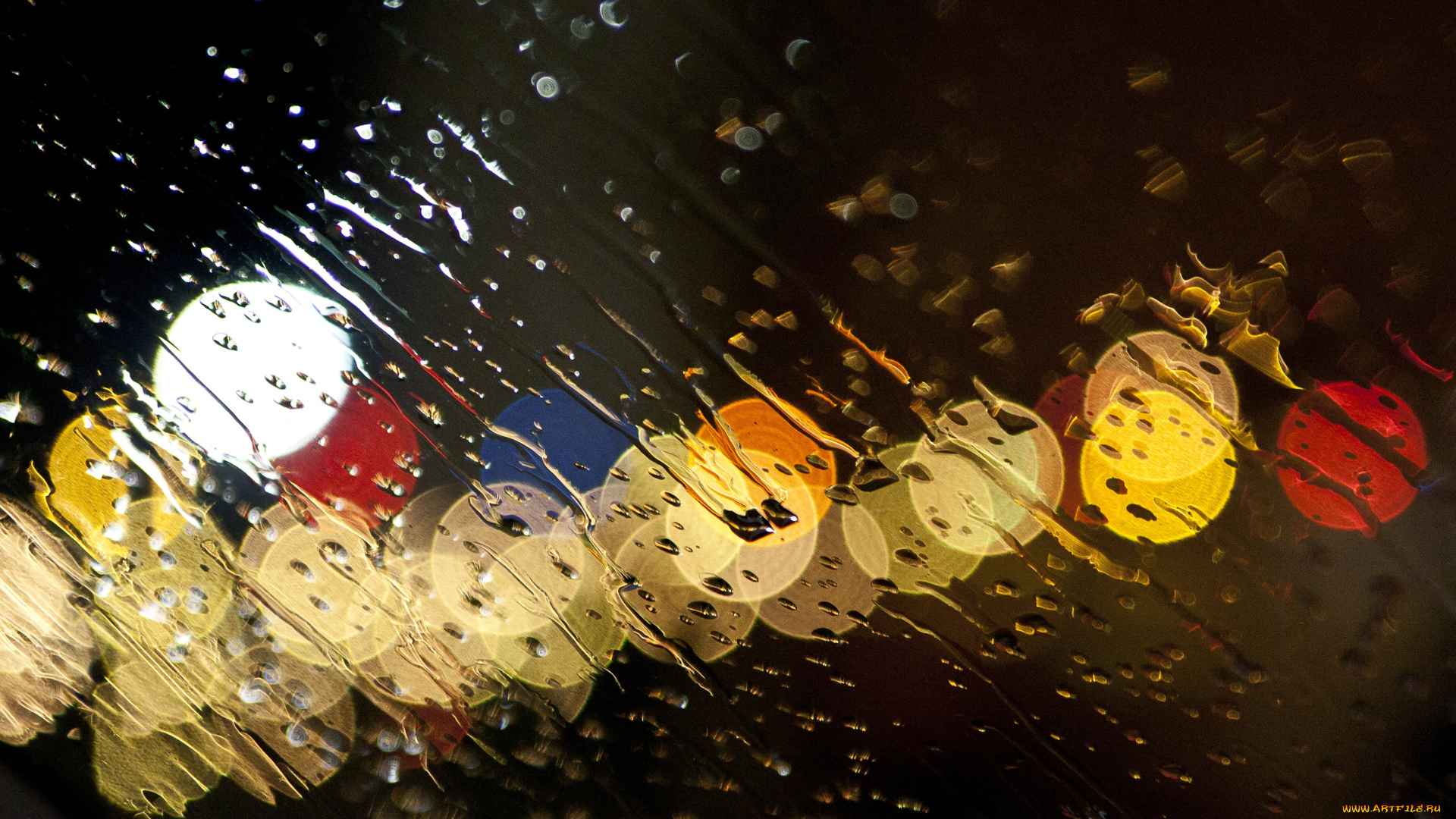 разное, капли, брызги, всплески, дождь, ливень, стекло, вода, потоки, огни