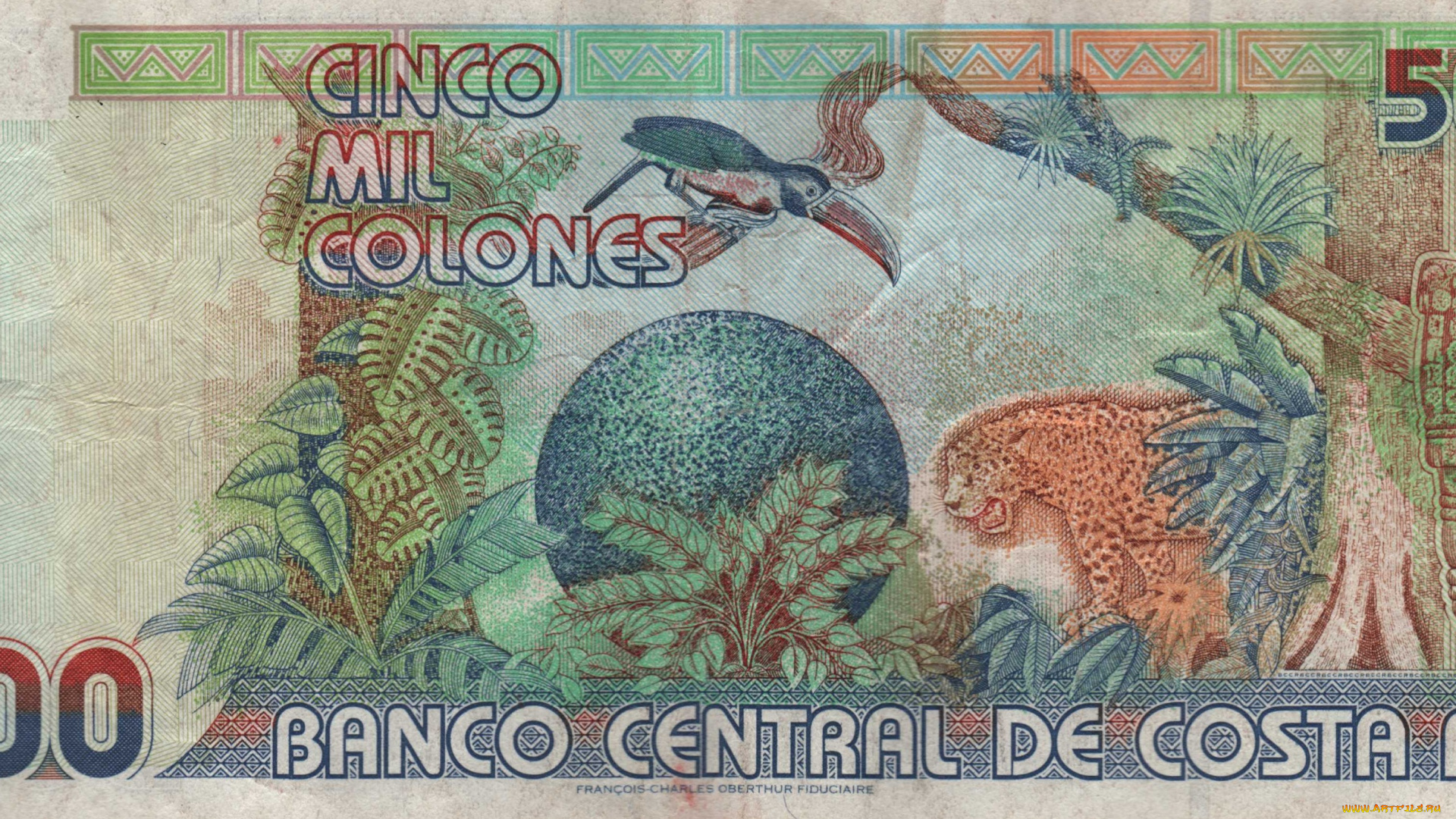 разное, золото, купюры, монеты, деньги, банкнота, коста-рика