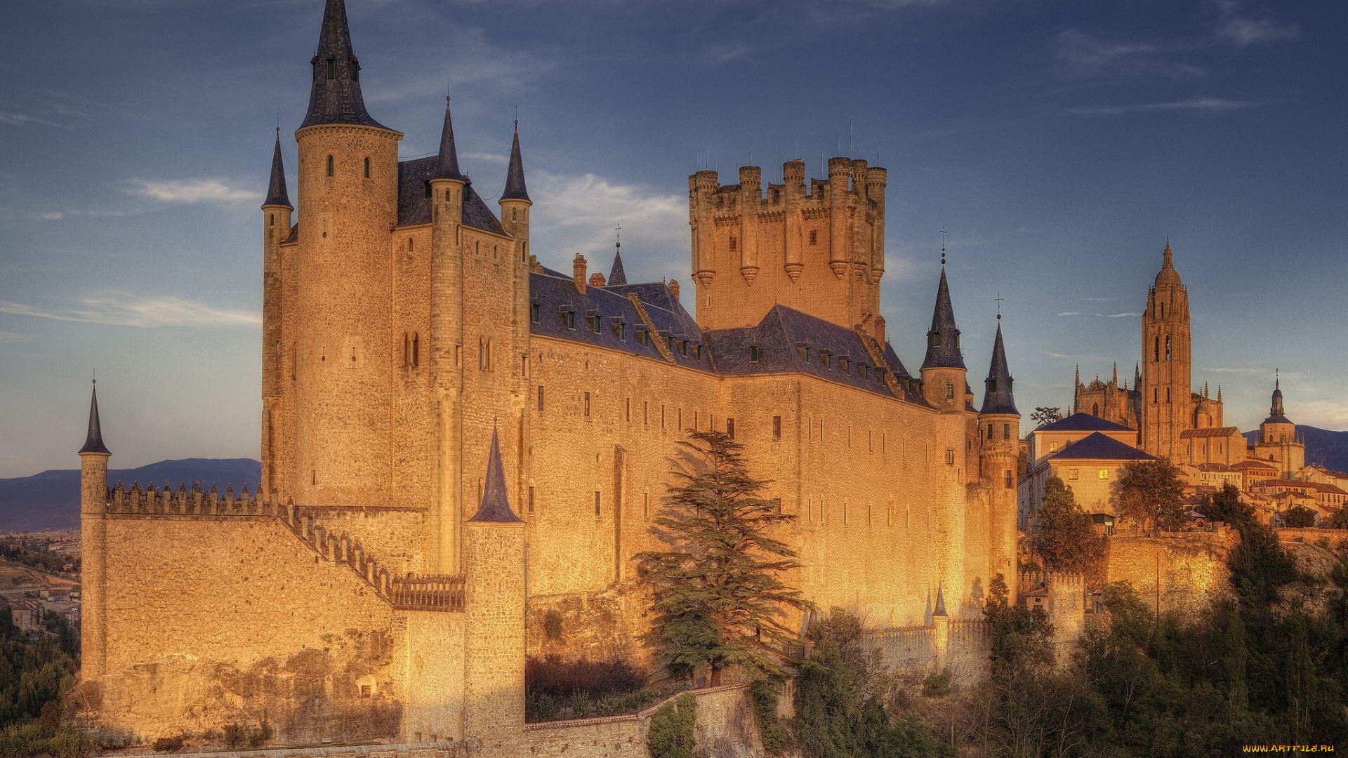 сеговия, испания, города, дворцы, замки, крепости, стены, купола