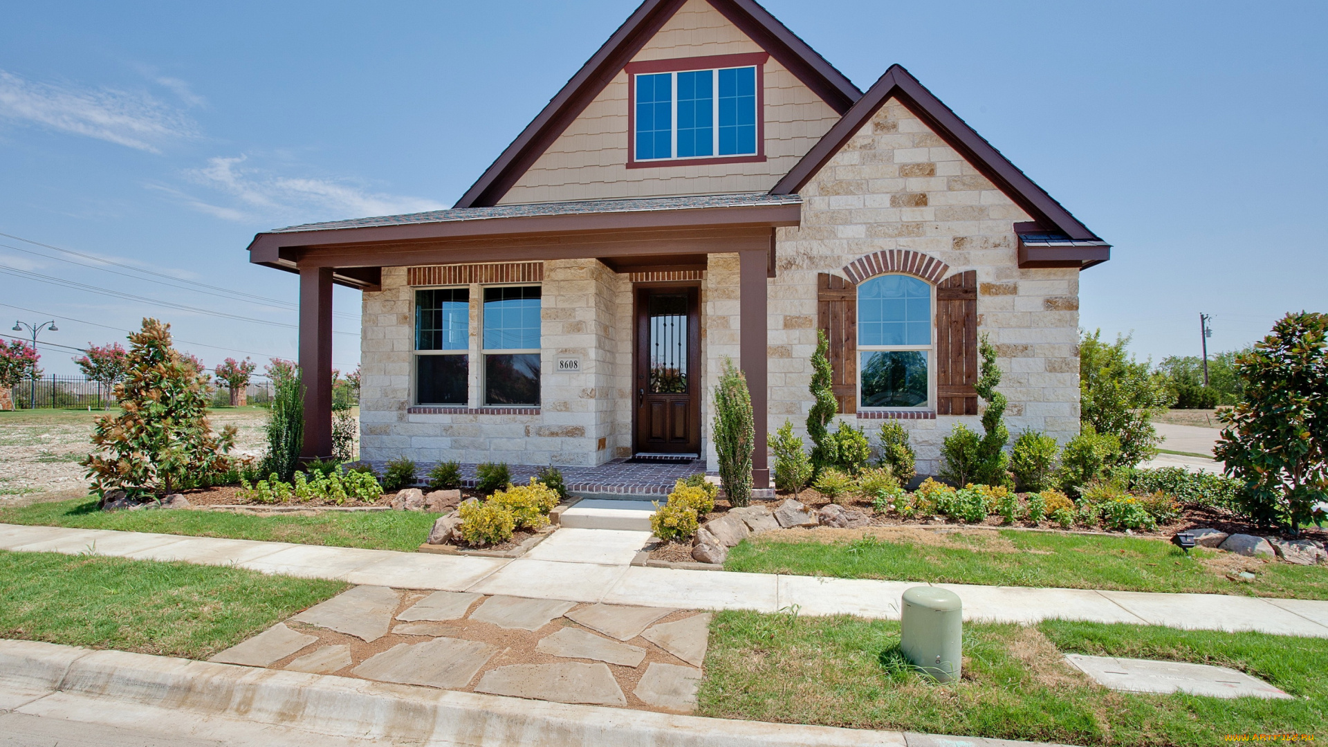 texas, usa, города, здания, дома, ландшафт, дом