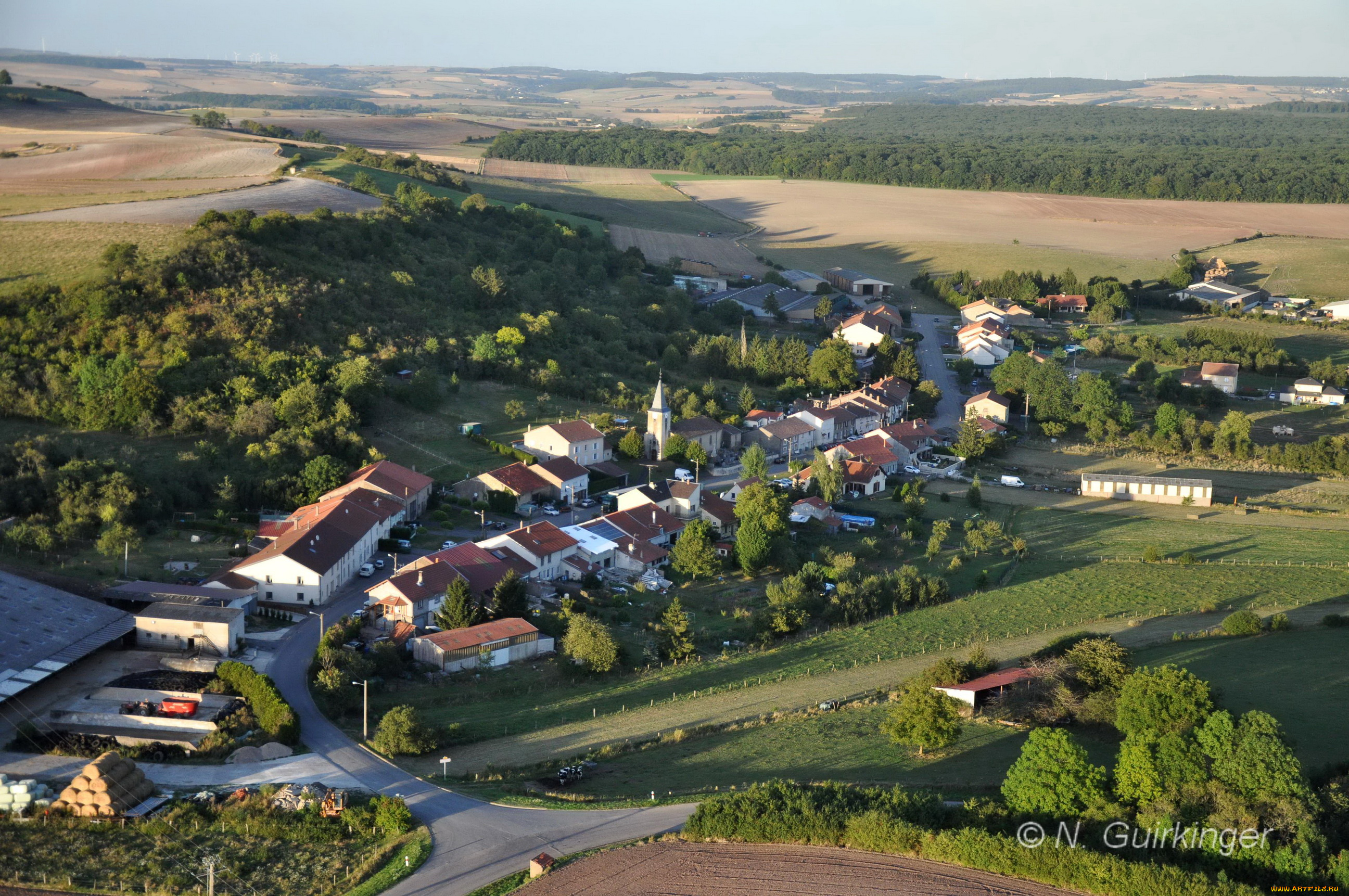 франция, лотарингия, шанвиль, города, пейзажи, панорама, дома