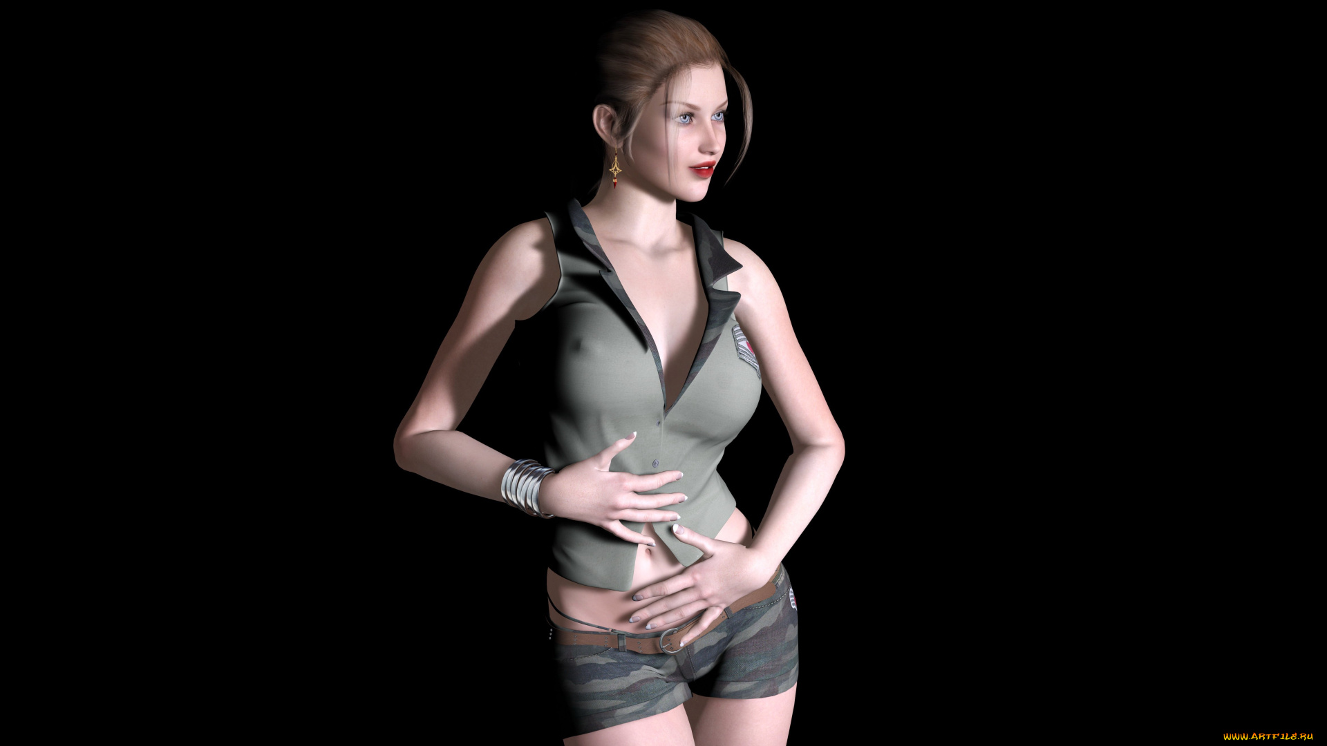 3д, графика, people, , люди, взгляд, девушка