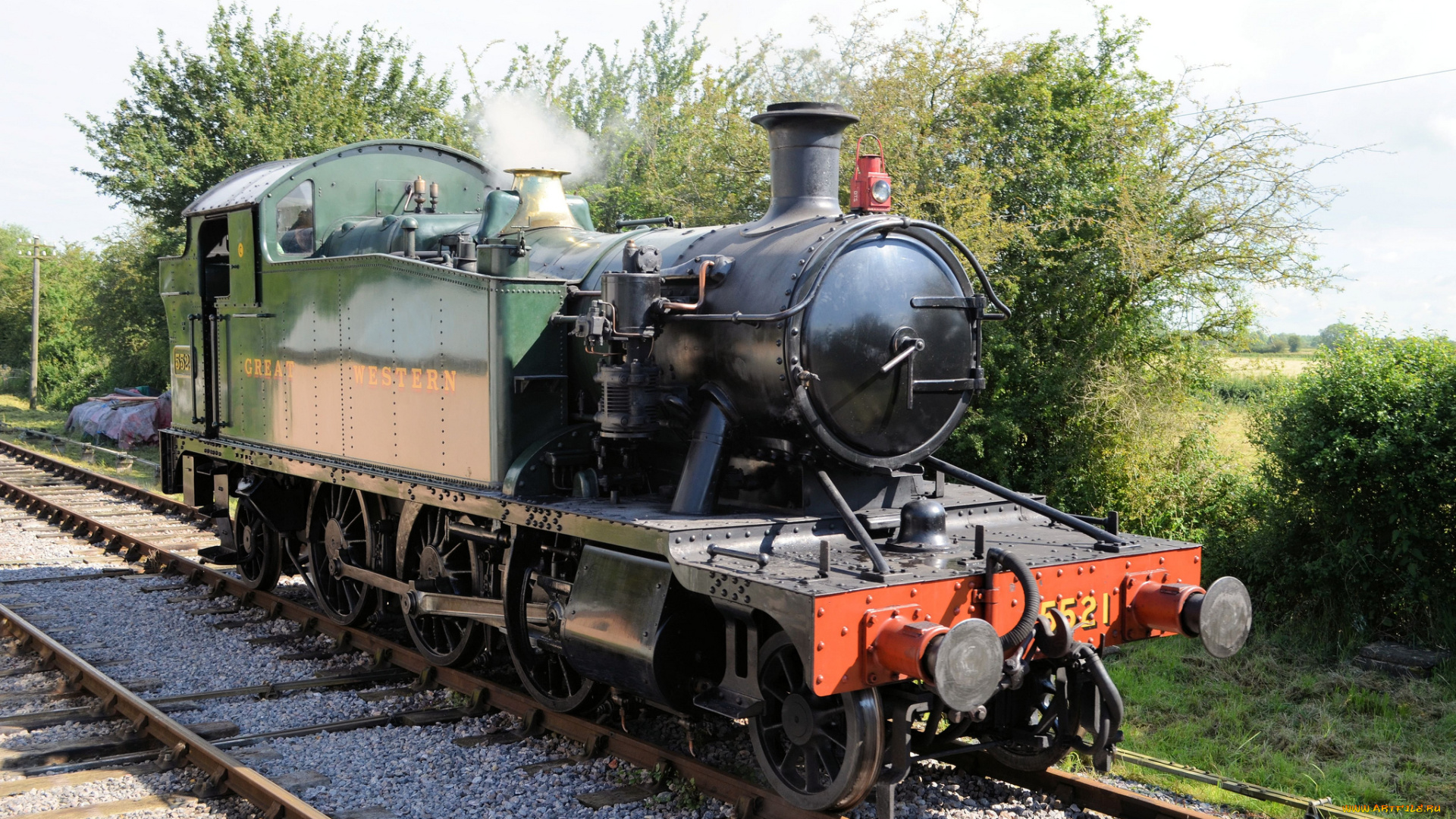 техника, паровозы, дорога, железная, паровоз, рельсы