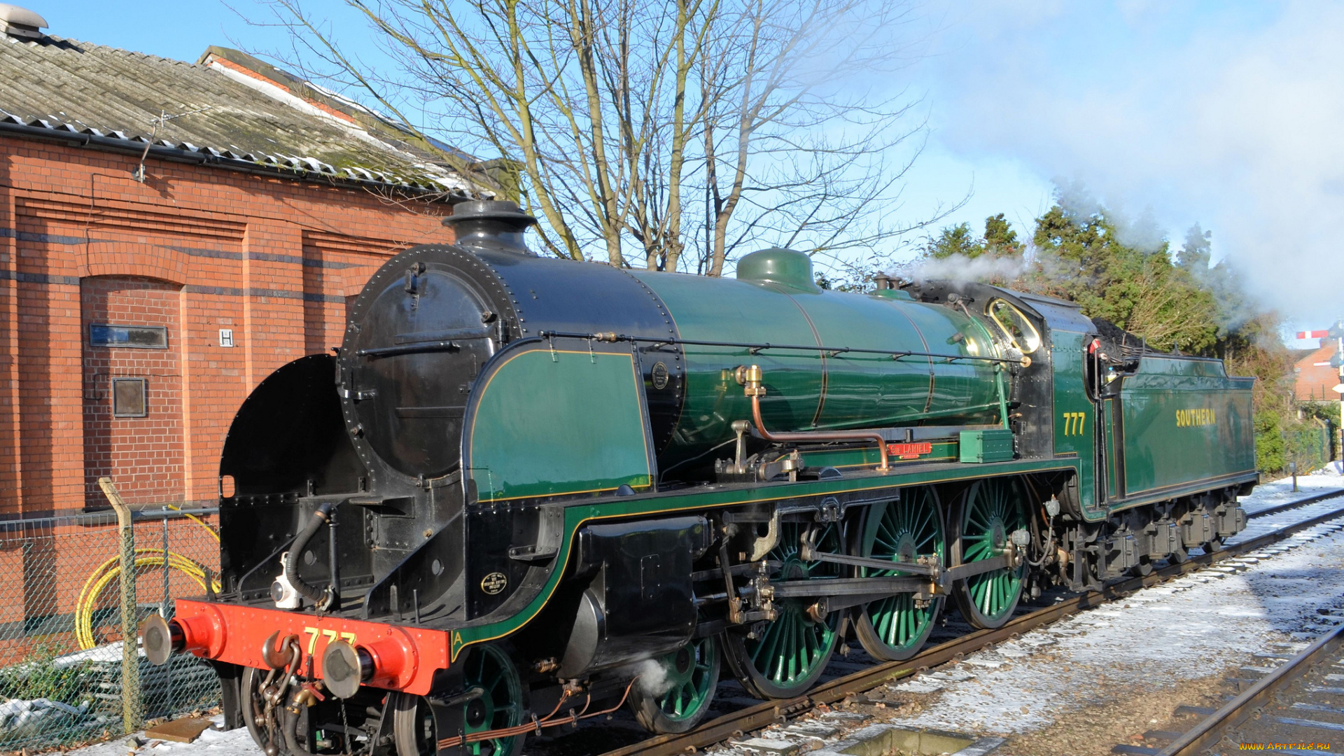 техника, паровозы, дорога, железная, паровоз, рельсы