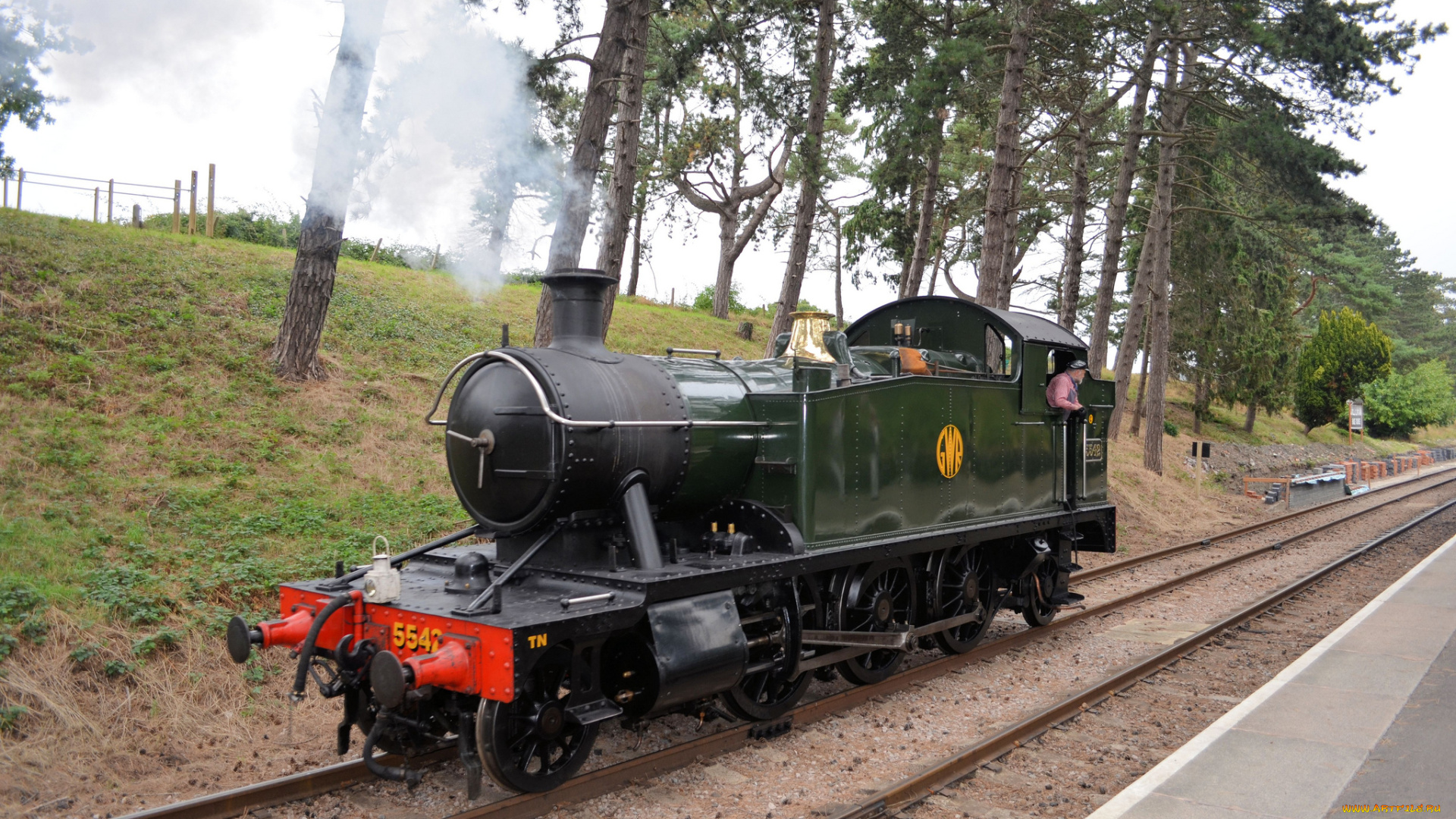 техника, паровозы, паровоз, рельсы, железная, дорога