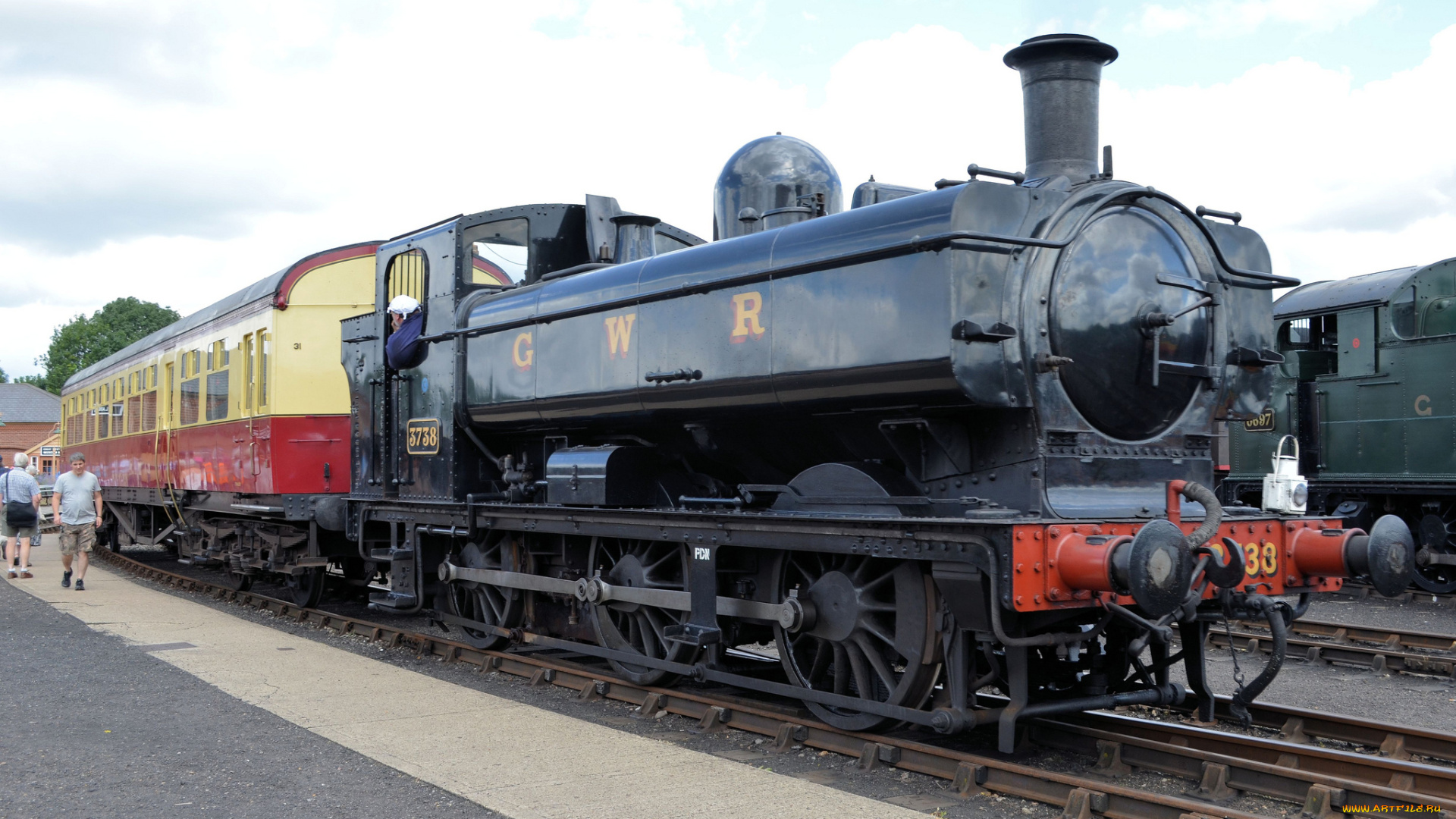 техника, паровозы, рельсы, дорога, железная, состав, паровоз