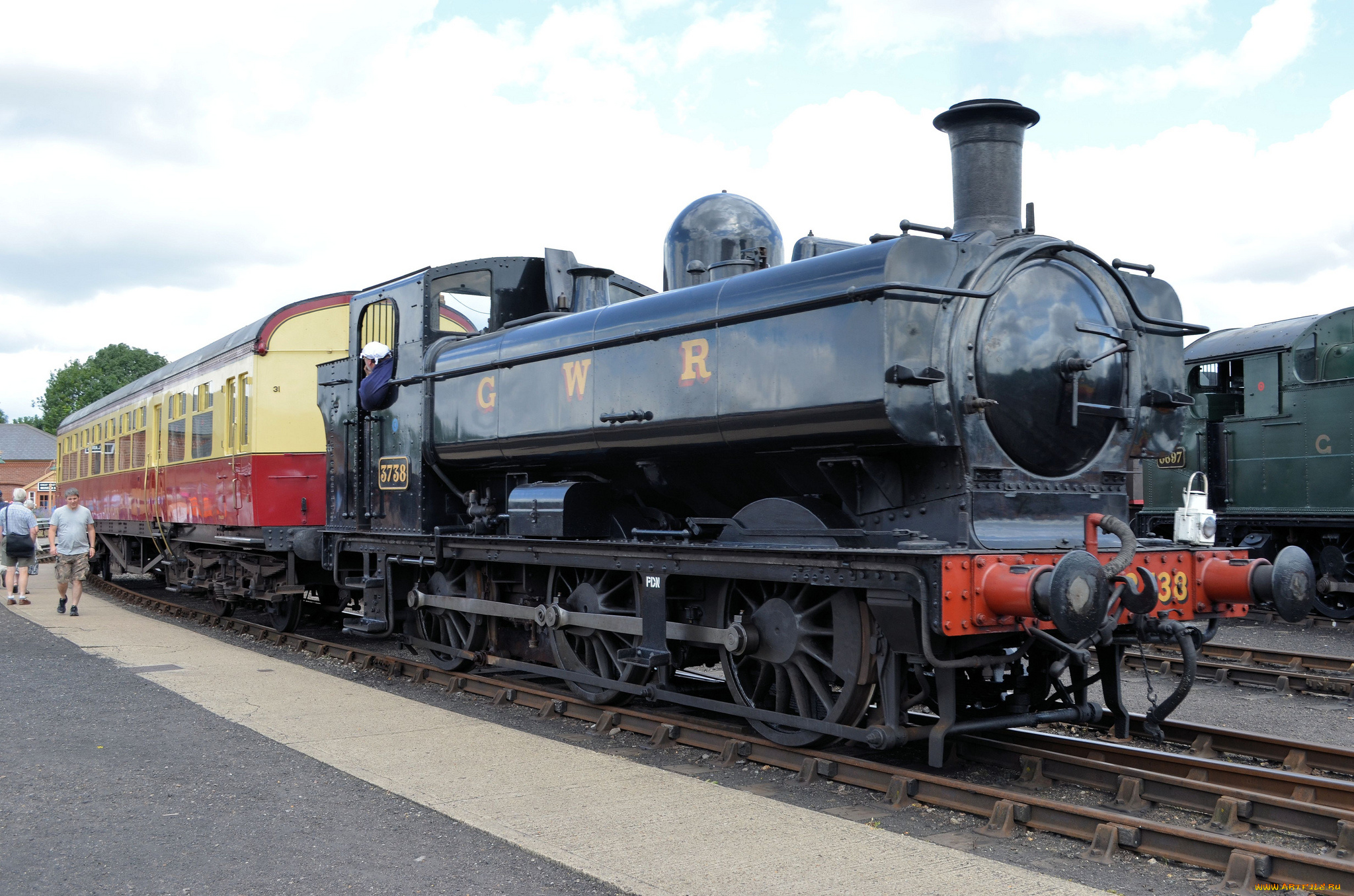 техника, паровозы, рельсы, дорога, железная, состав, паровоз