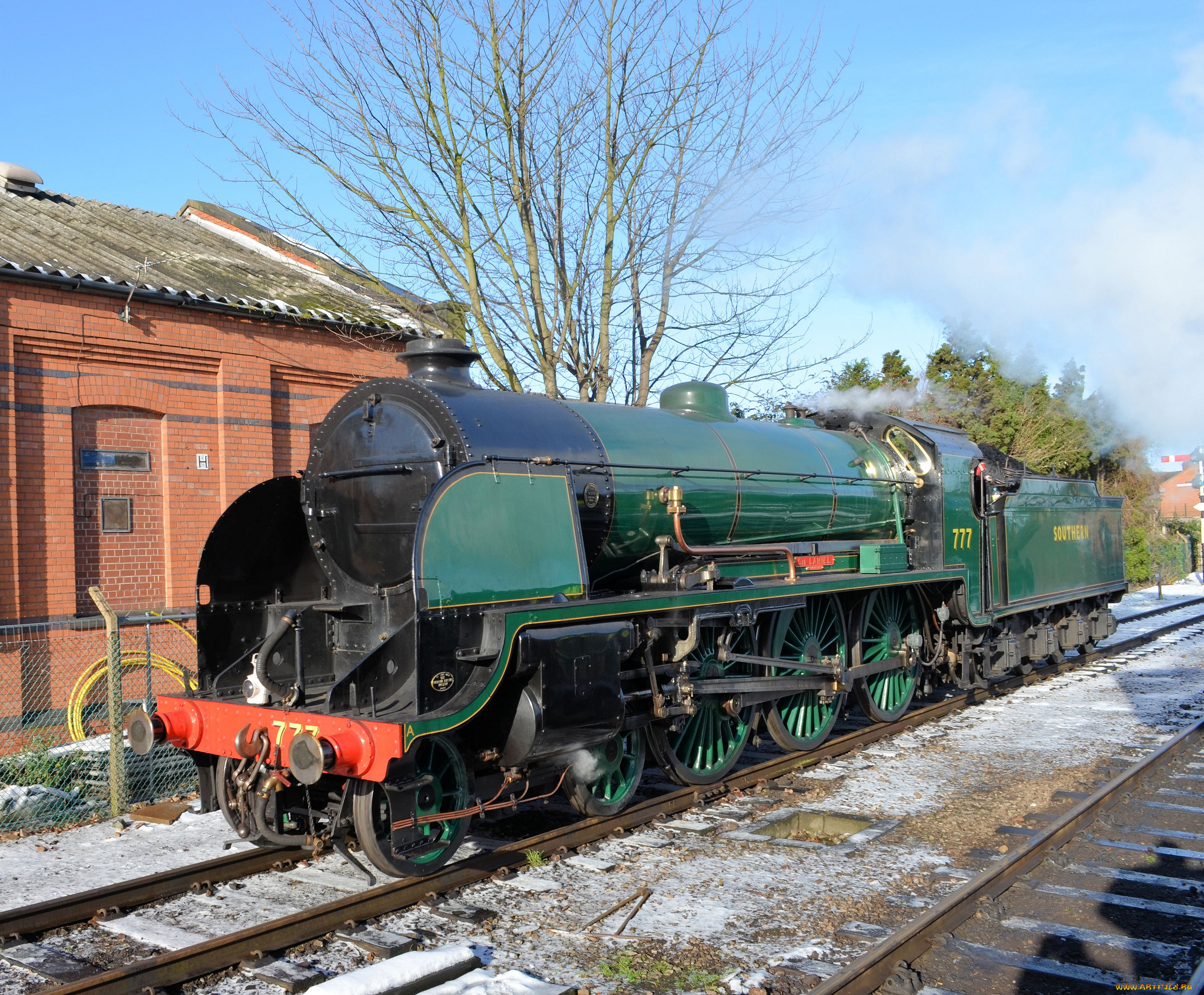 техника, паровозы, дорога, железная, паровоз, рельсы