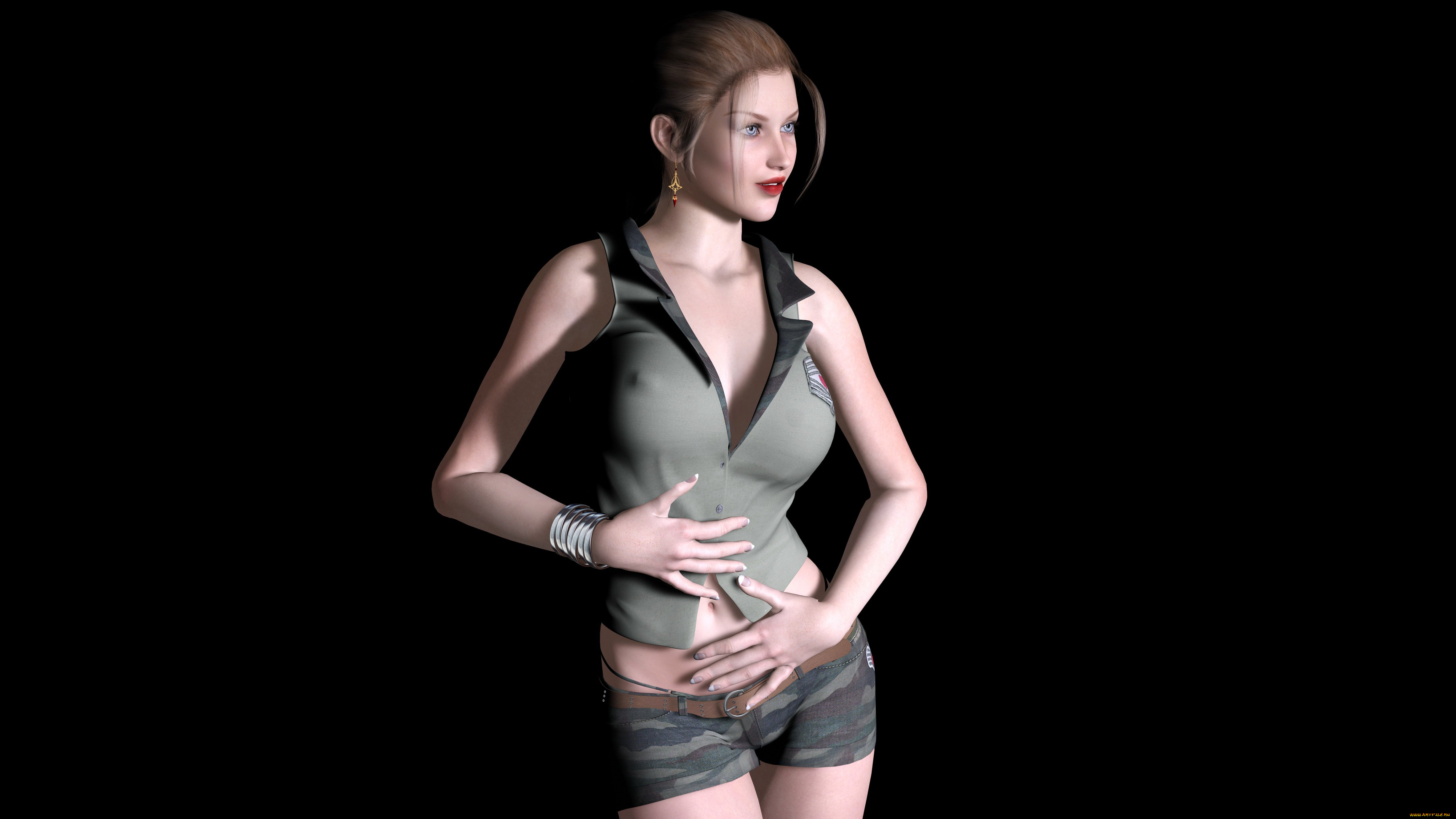 3д, графика, people, , люди, взгляд, девушка